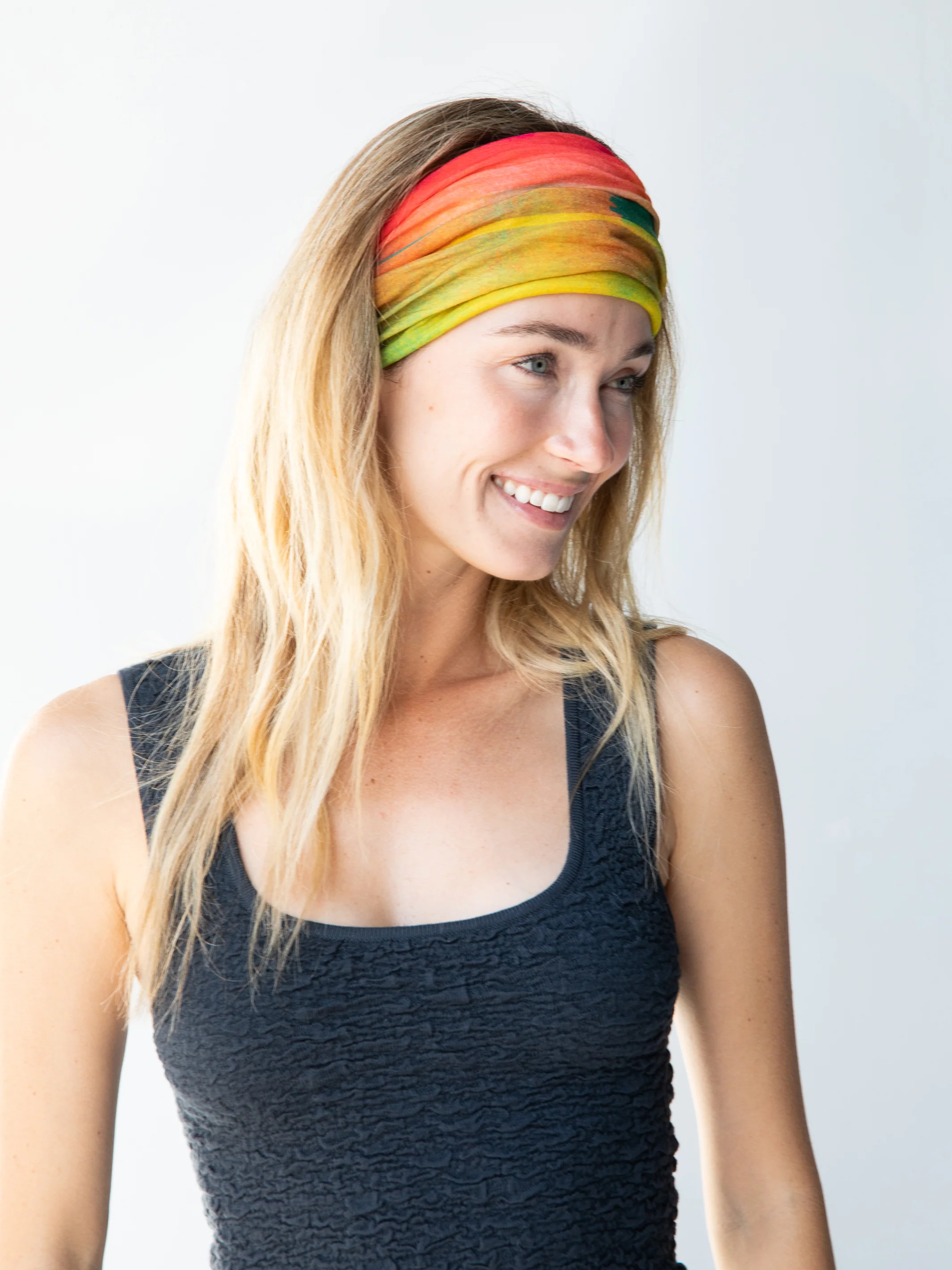 Full Boho Bandeau® Headband - Rainbow Ombre - Image 6