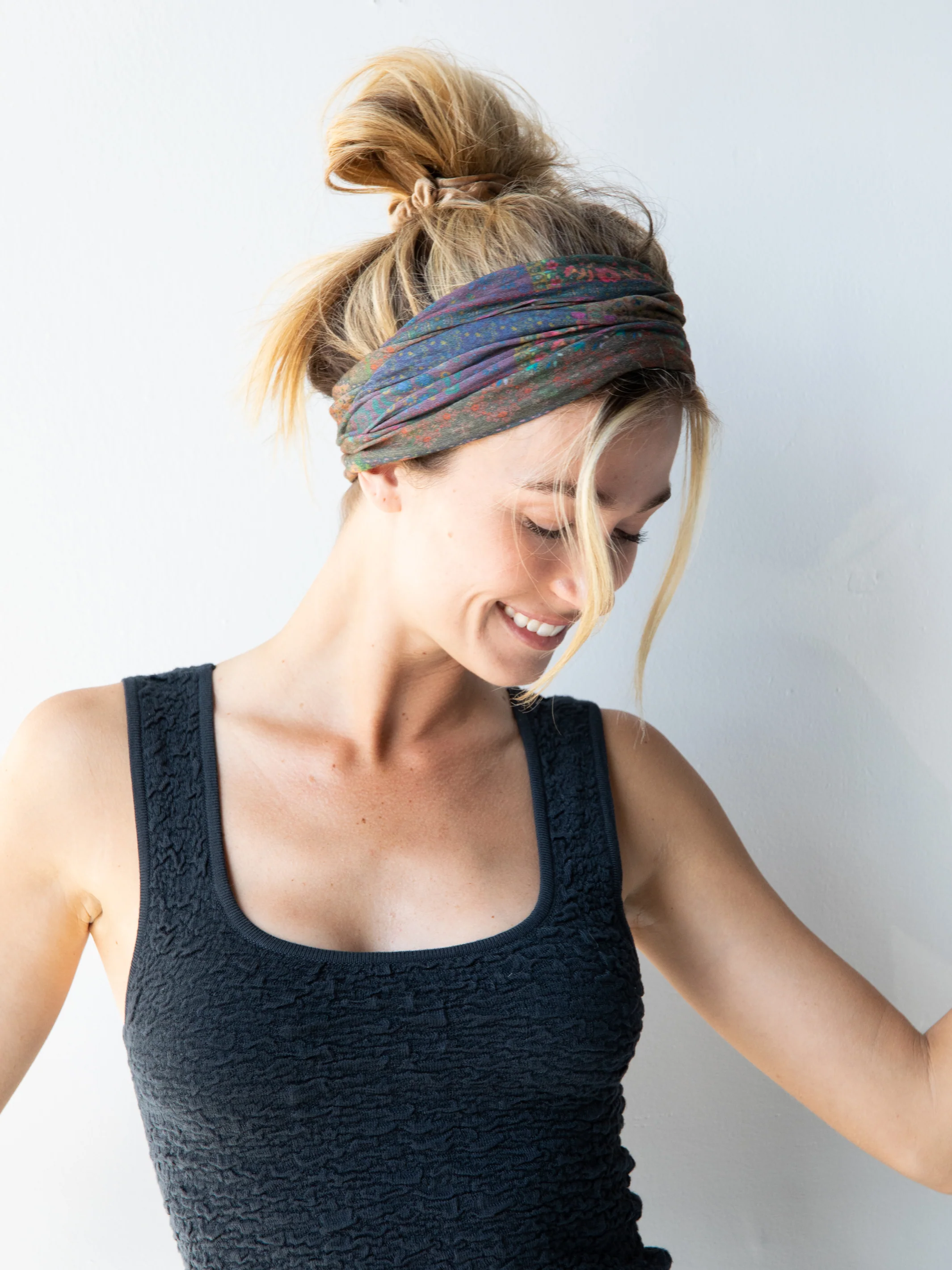 Full Boho Bandeau® Headband - Vintage Patchwork - Image 5