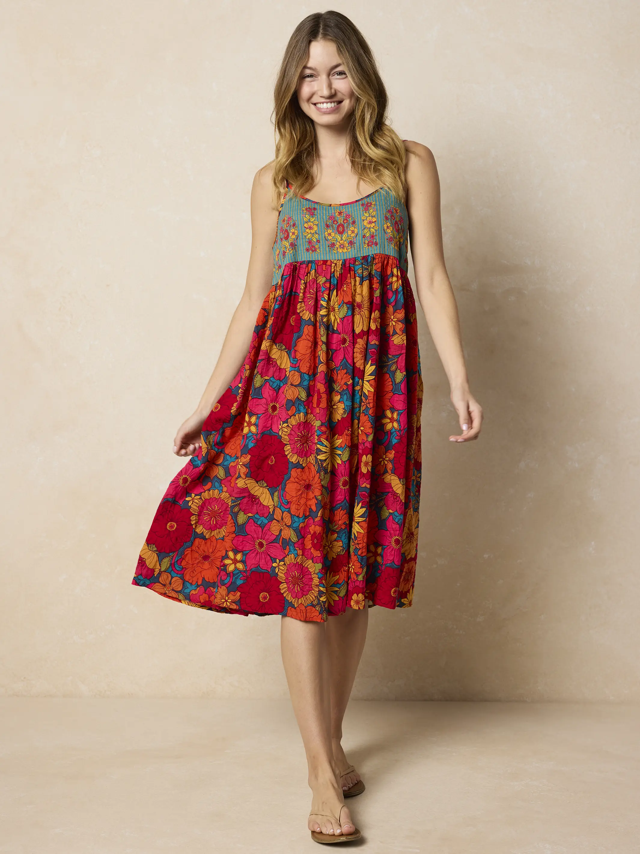Gigi Midi Dress - Flowerchild Garden - Image 2