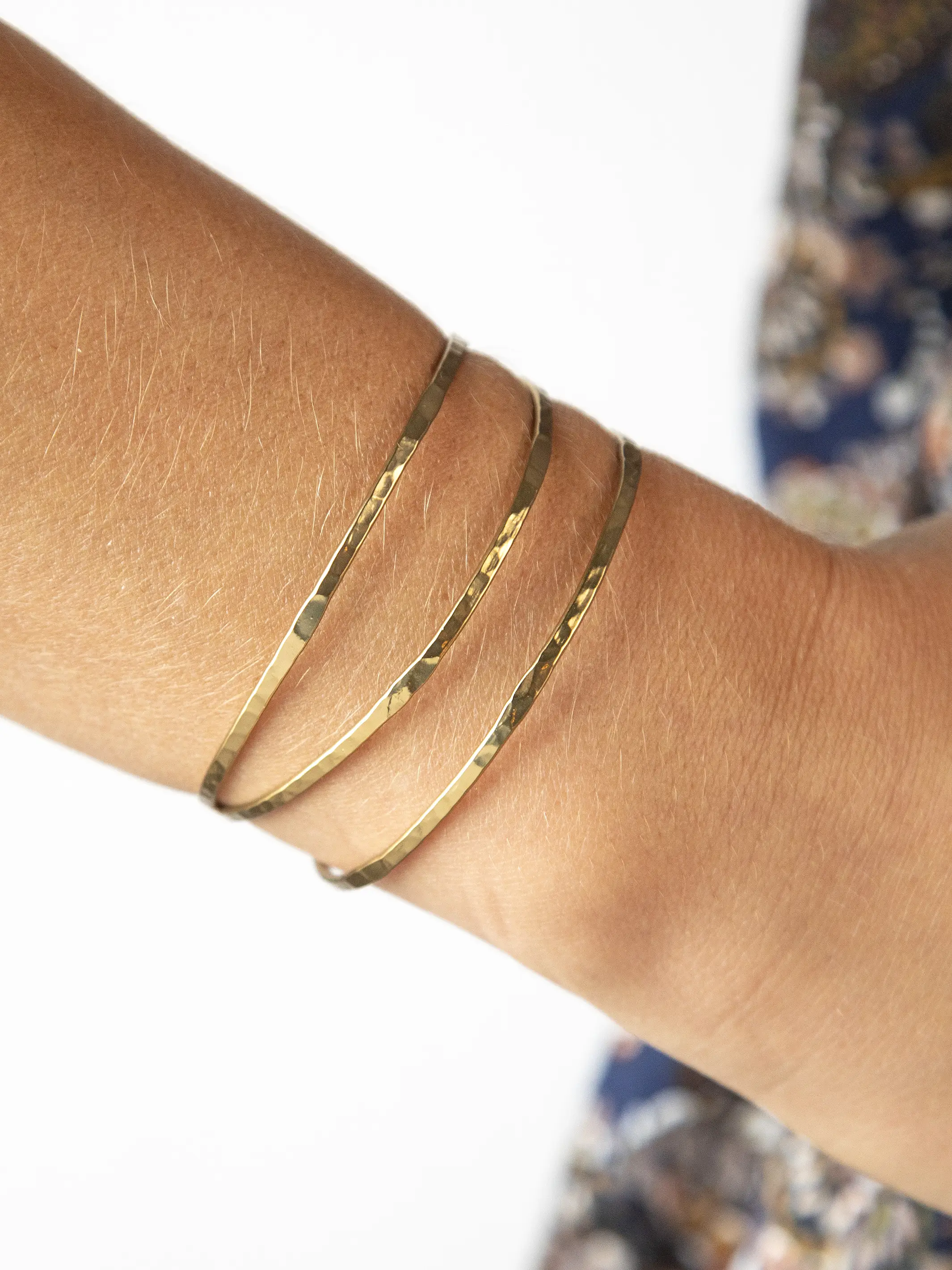 Gold Hammered Cuff - Image 3