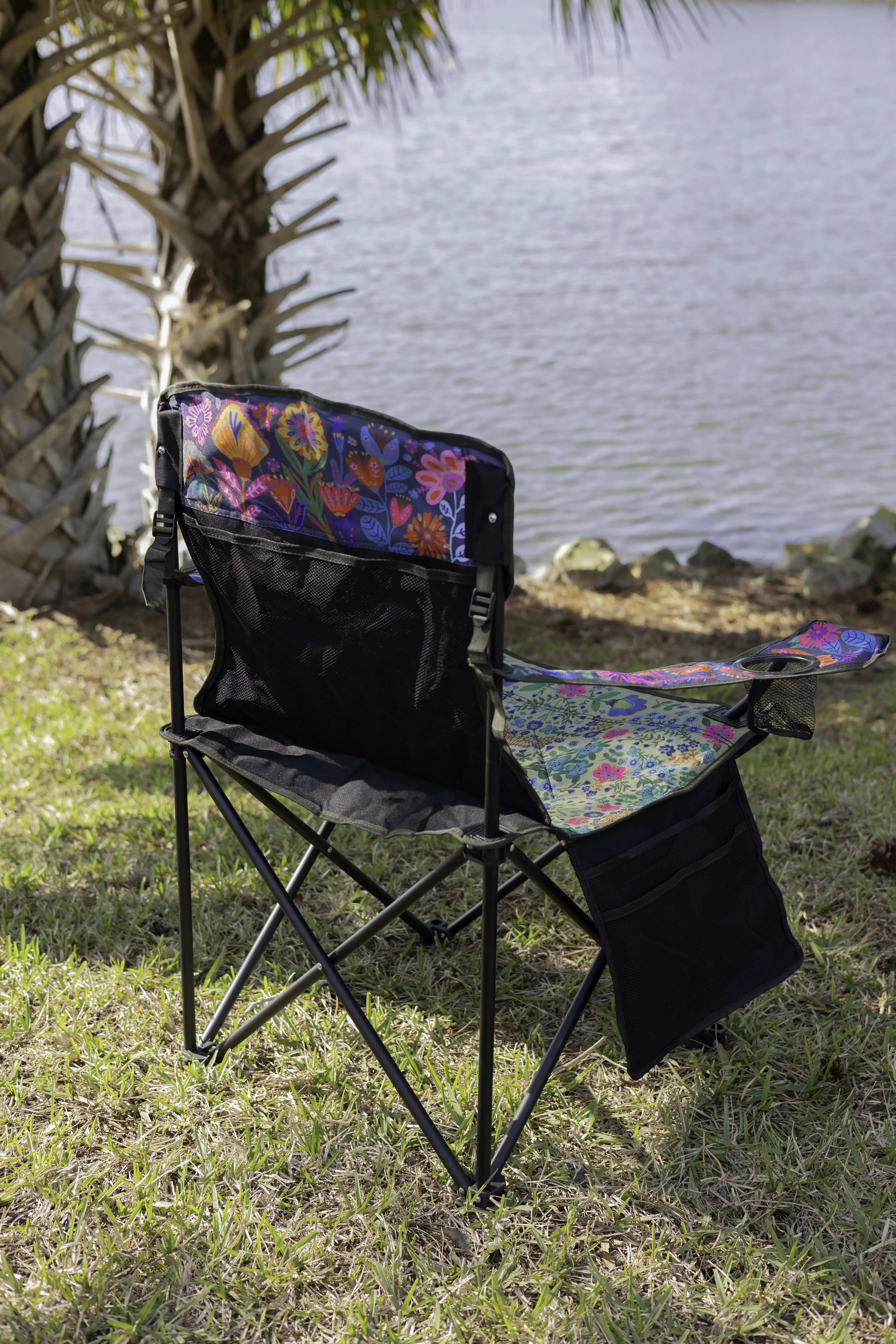 Happy Camp Chair - Folk Flower Bay - Image 2