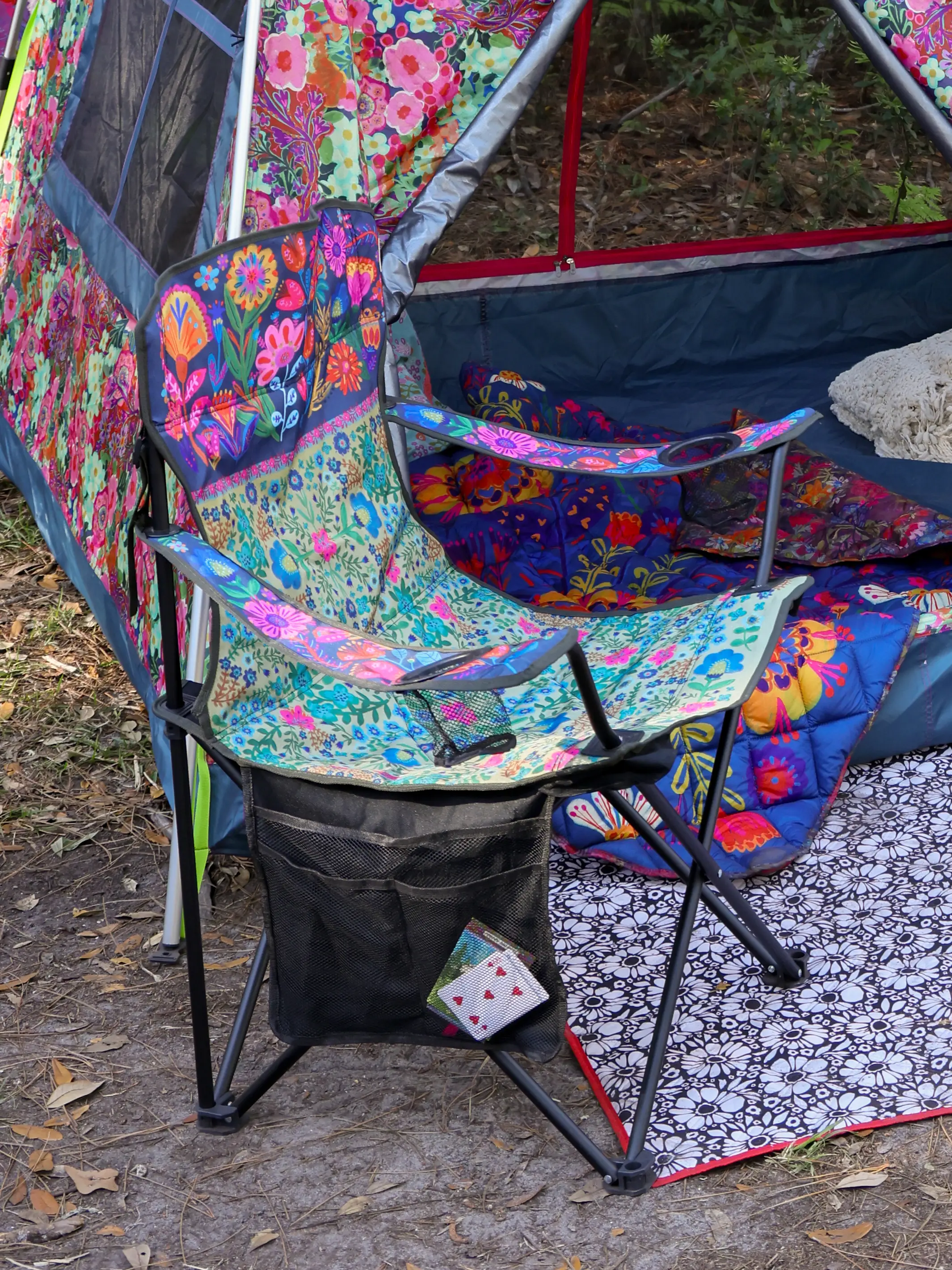 Happy Camp Chair - Folk Flower Bay - Image 4