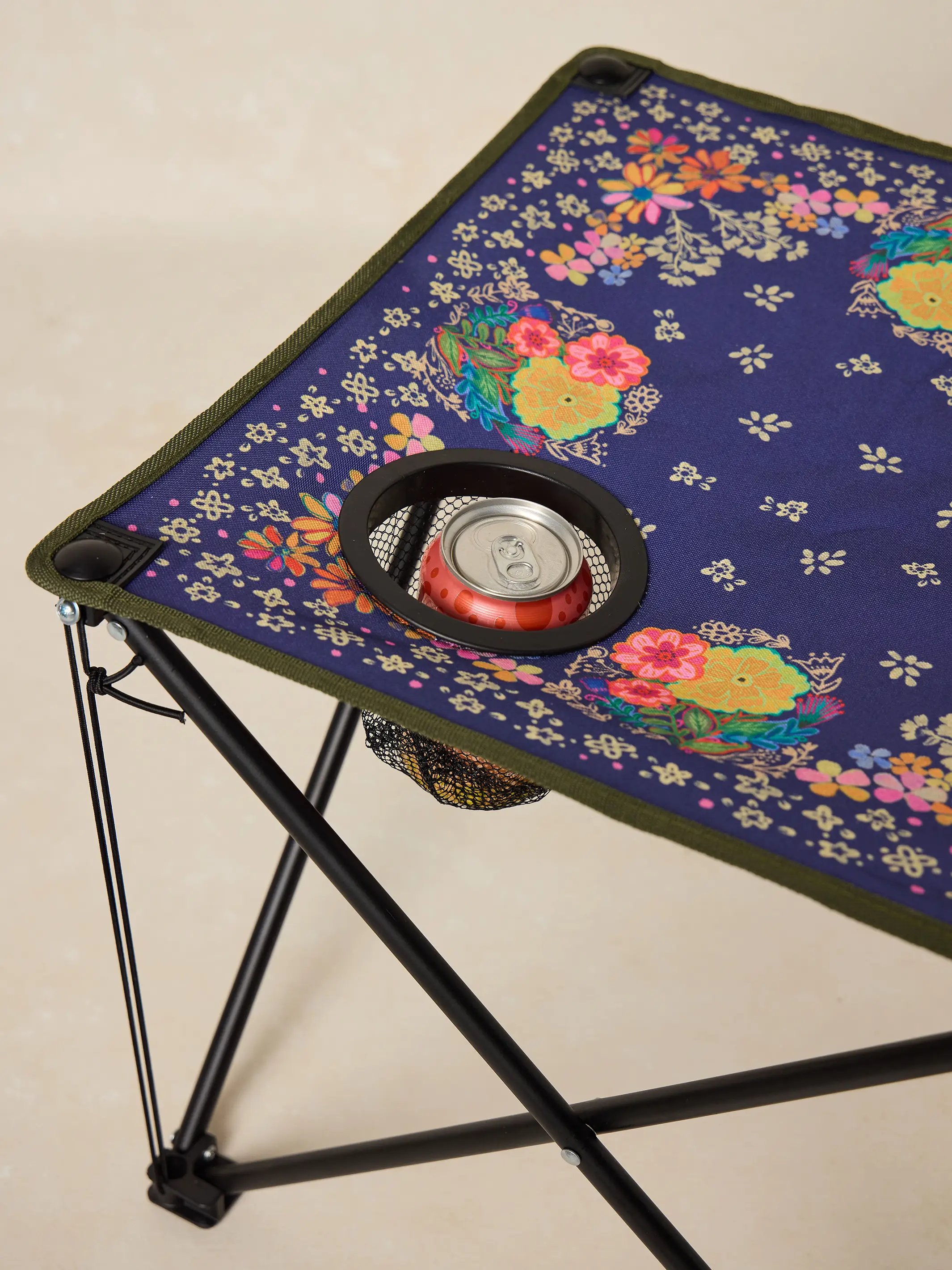 Happy Camp Table - Indigo Floral - Image 2