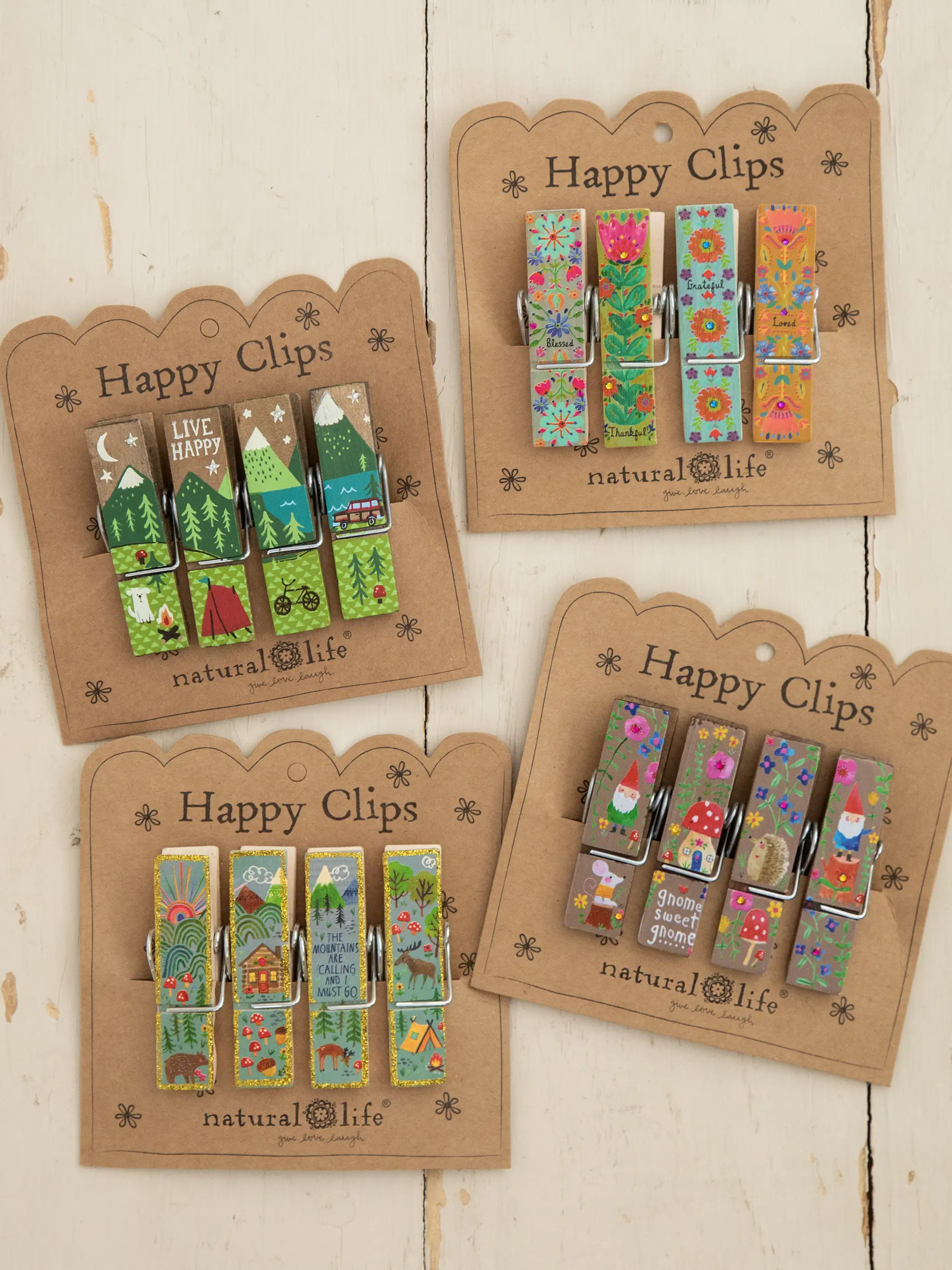 Happy Clips, Set of 4 - Mountains Are Calling - Image 3