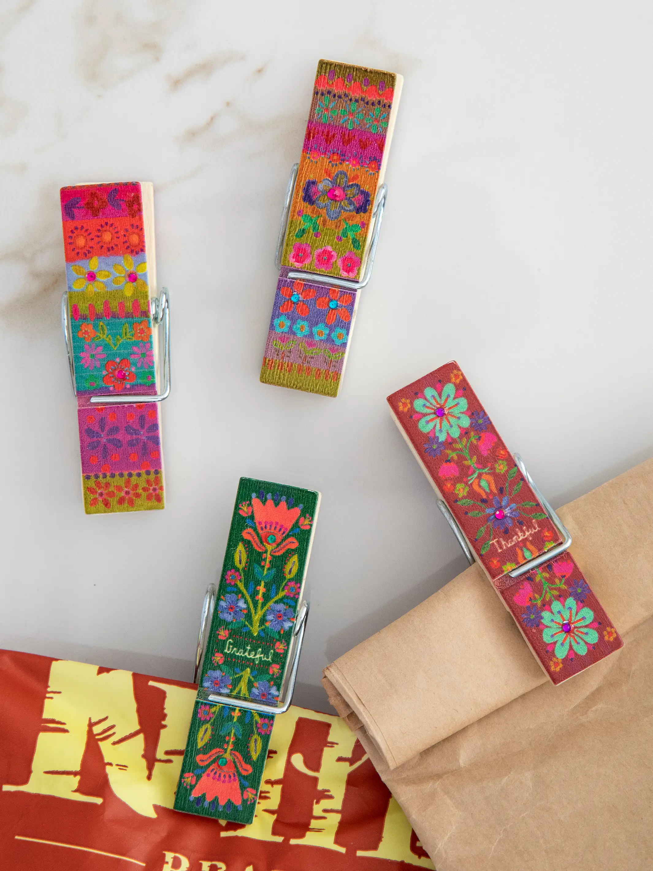 Happy Clips, Set of 4 - Thankful - Image 2