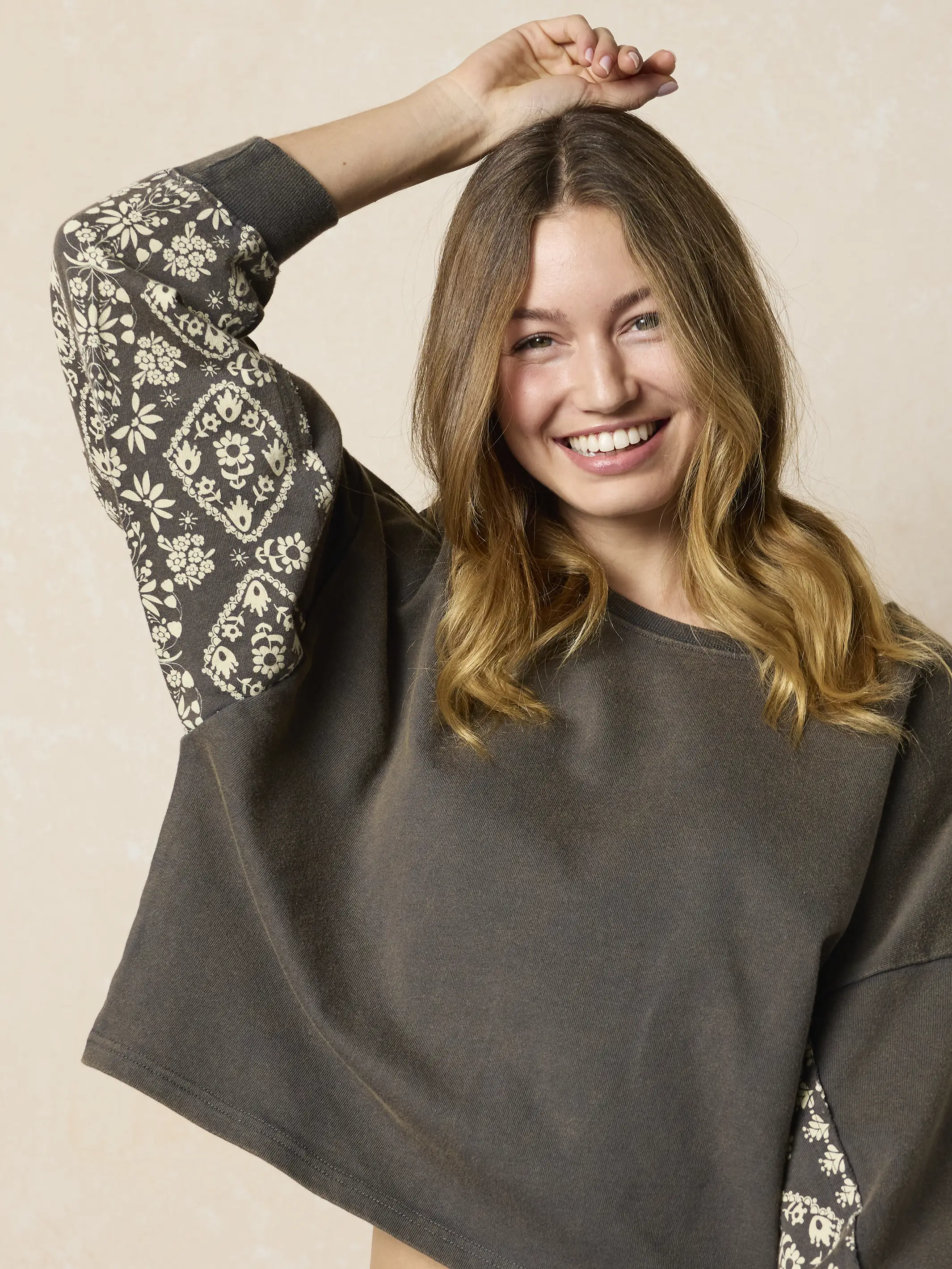Hayden Cotton Sweatshirt - Charcoal - Image 4