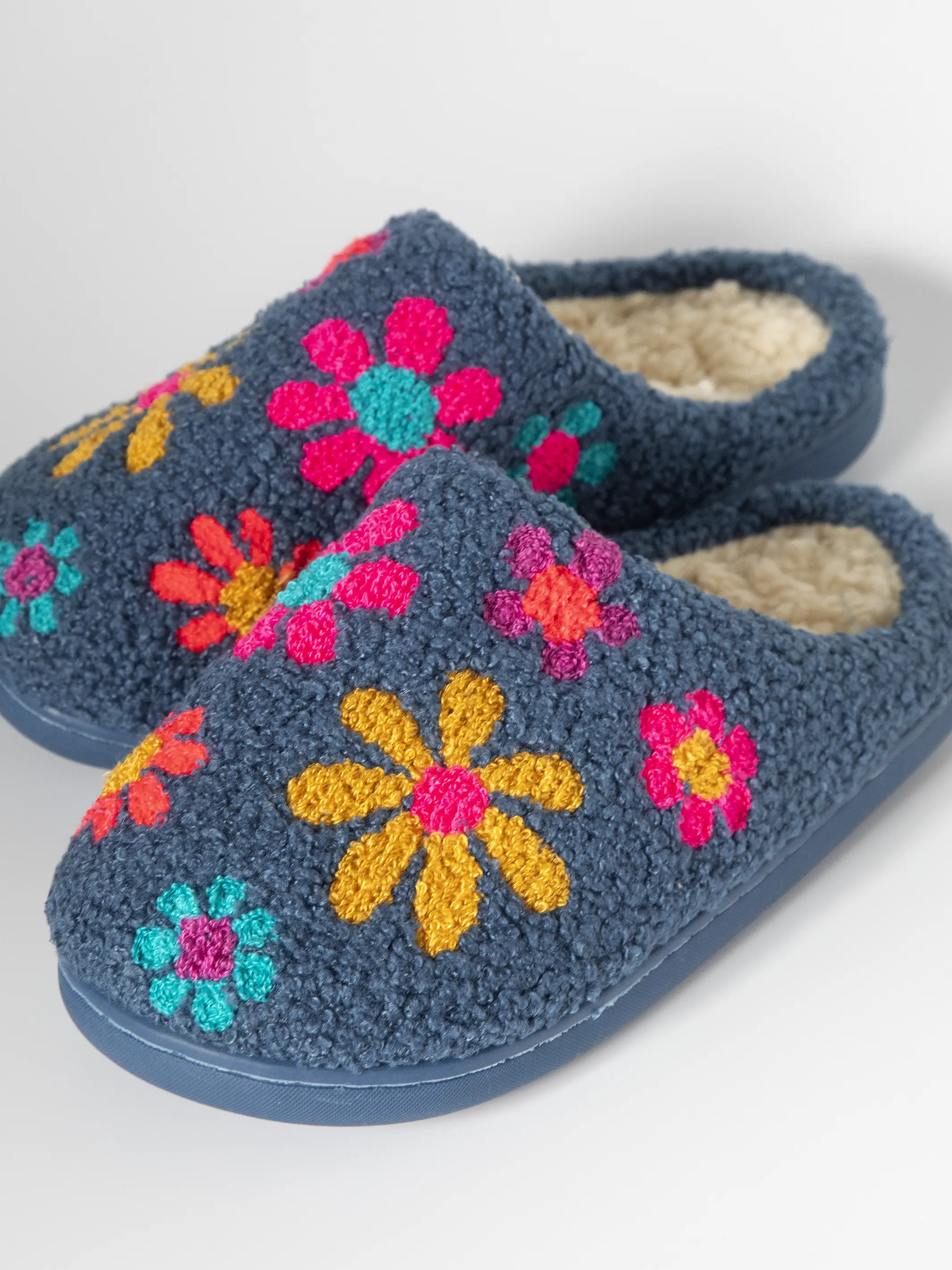 Icon Sherpa Slippers - Blue Daisy - Image 2