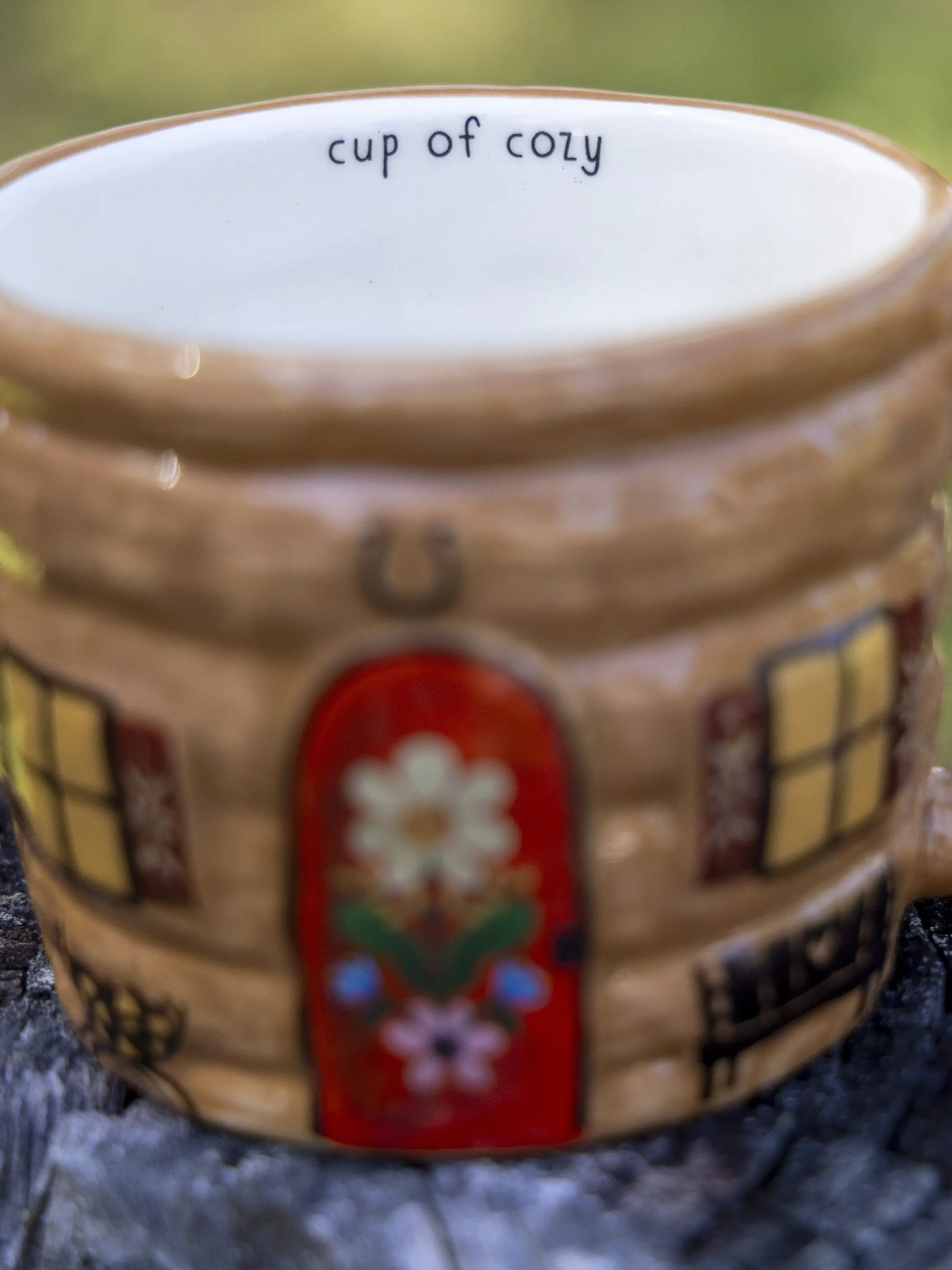 Lidded Mug - Cup Of Cozy Cabin - Image 2