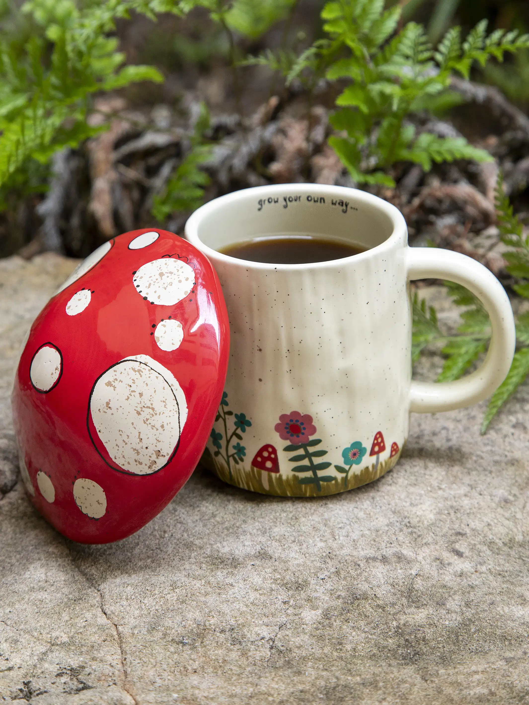 Lidded Mug - Mushroom - Image 2