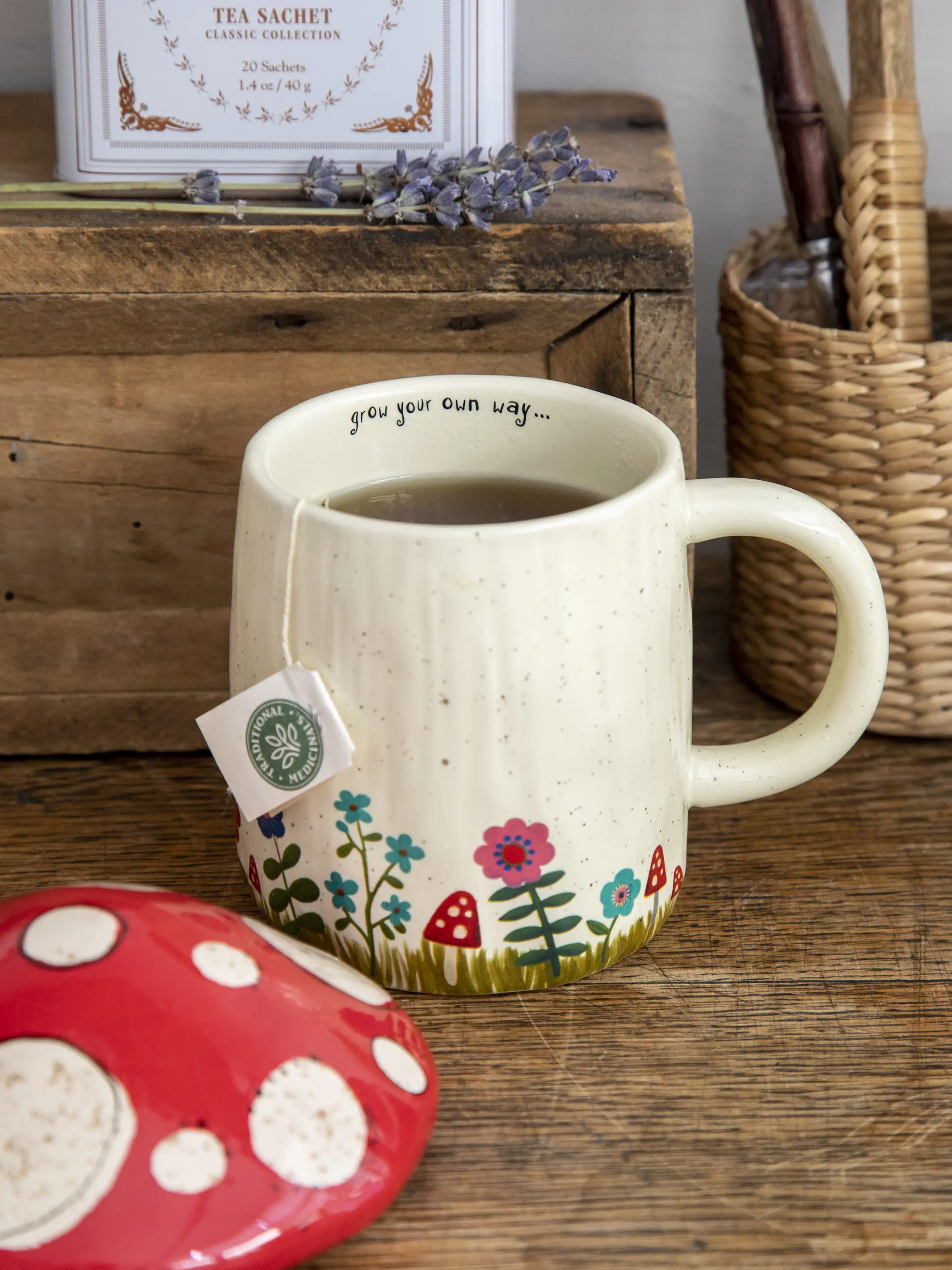 Lidded Mug - Mushroom - Image 5