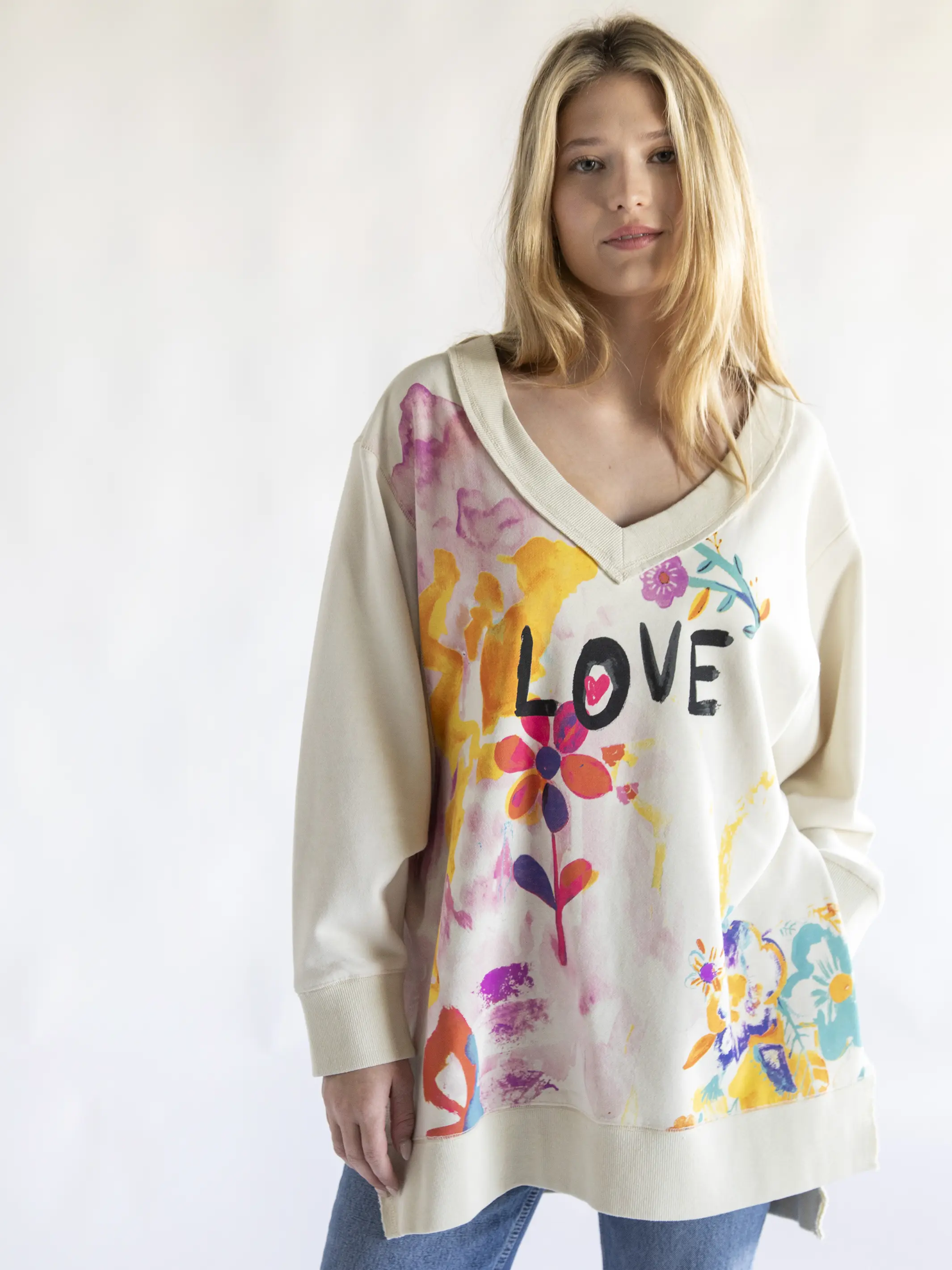 Life Is A Canvas Sweatshirt - Love - Image 2