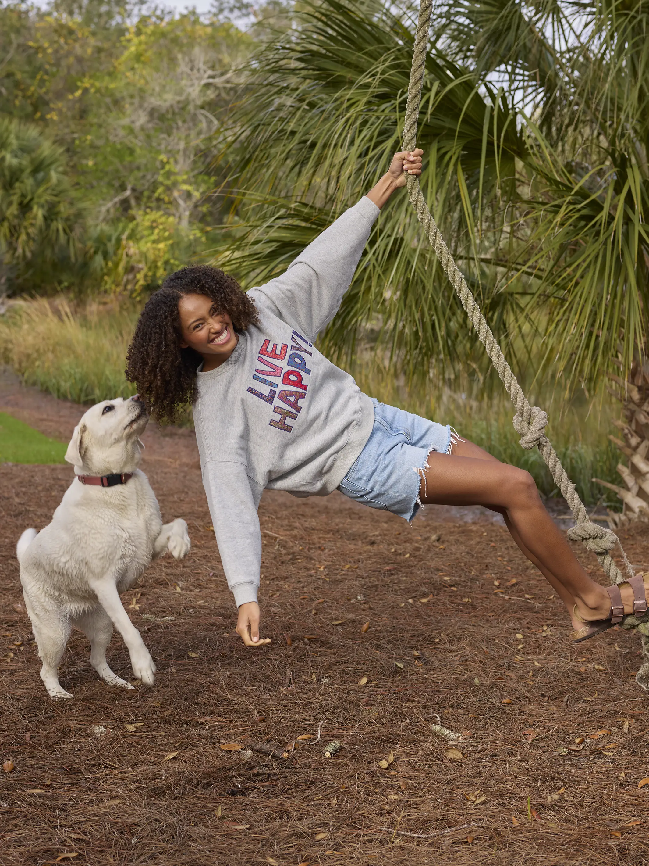 Marlowe Applique Sweatshirt - Live Happy - Image 4