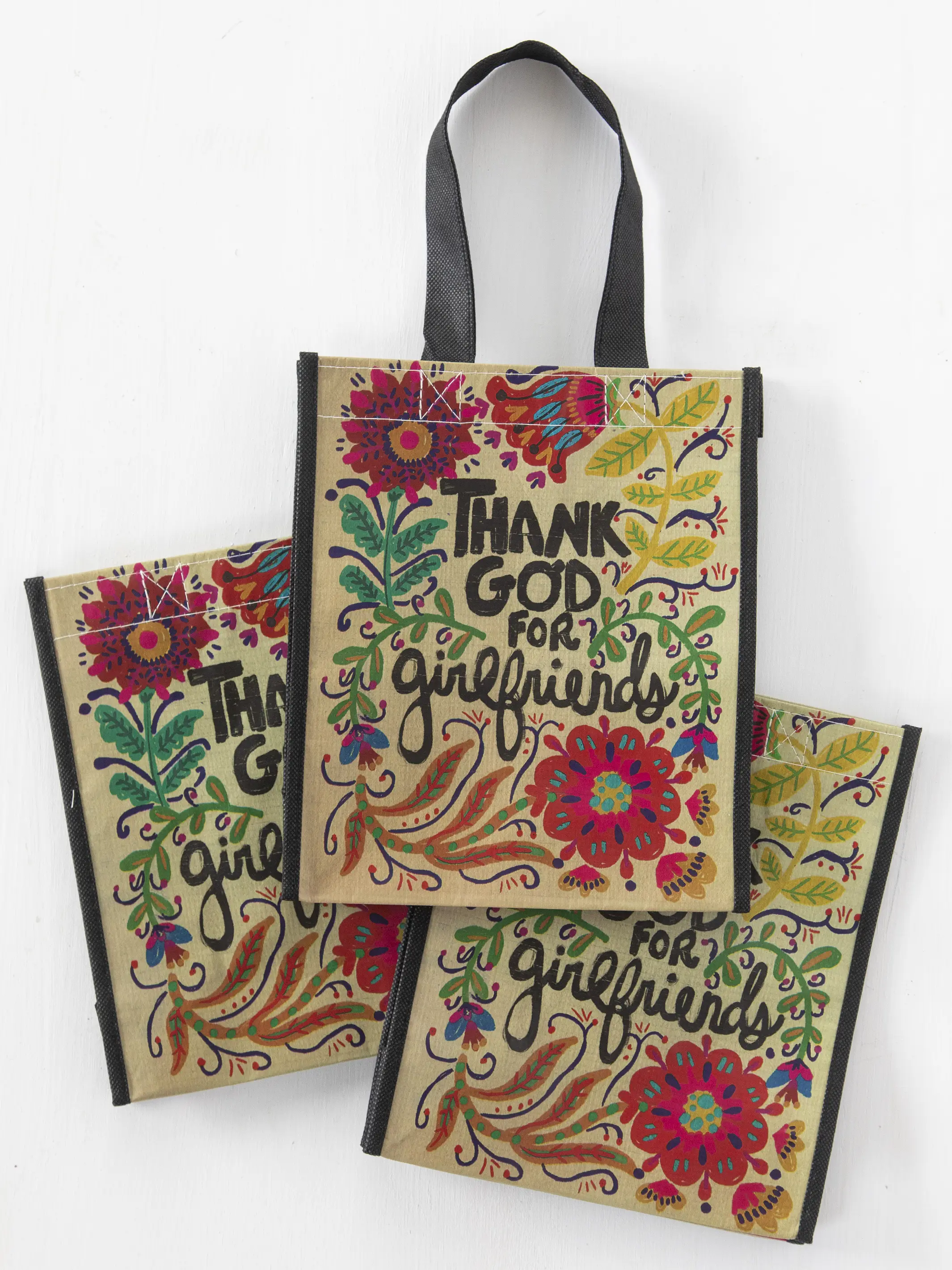 Medium Happy Bag, Set of 3 - Thank God For Girlfriends - Image 2