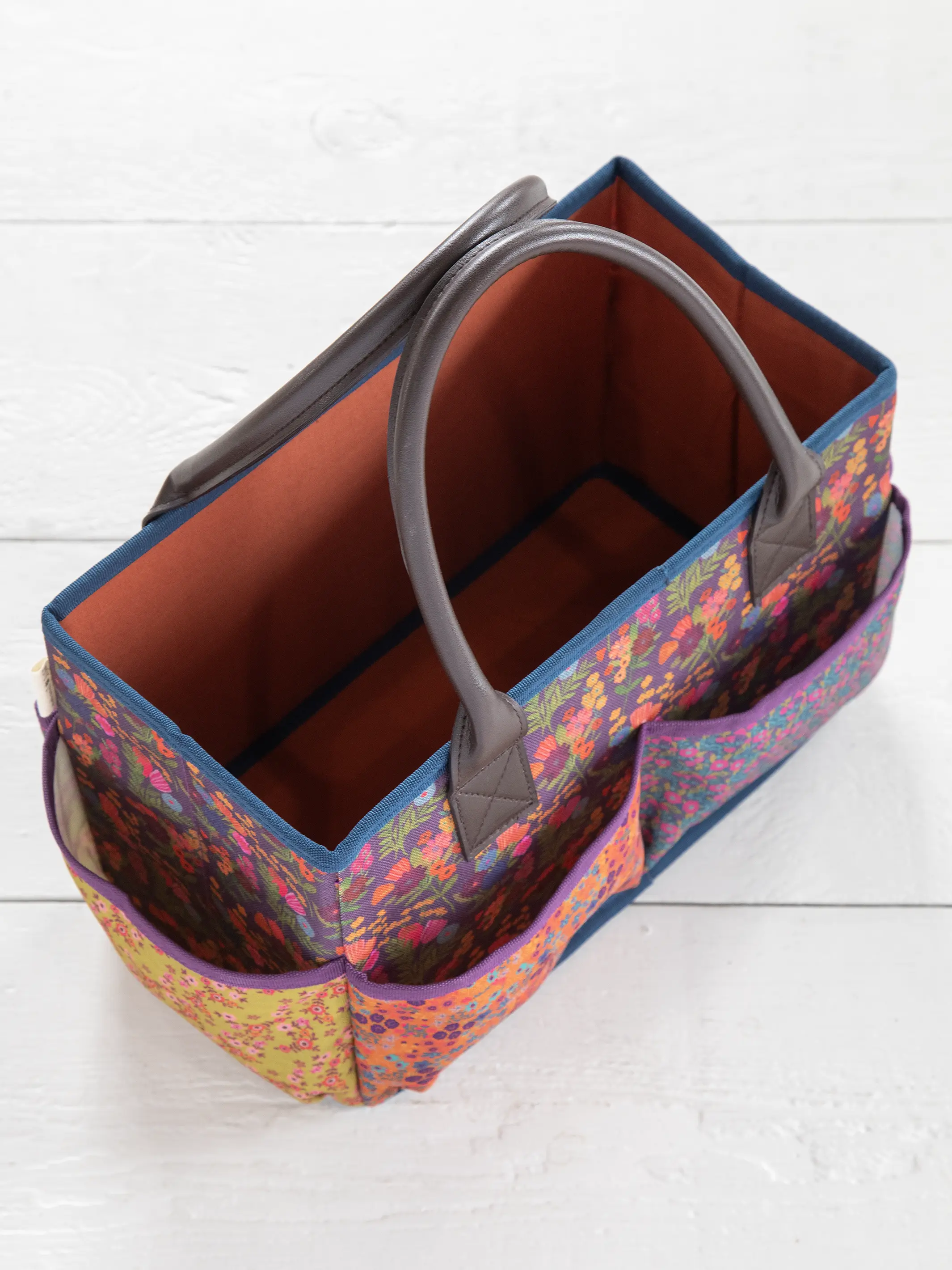 Mimi Utility Tote - Eggplant Floral - Image 2