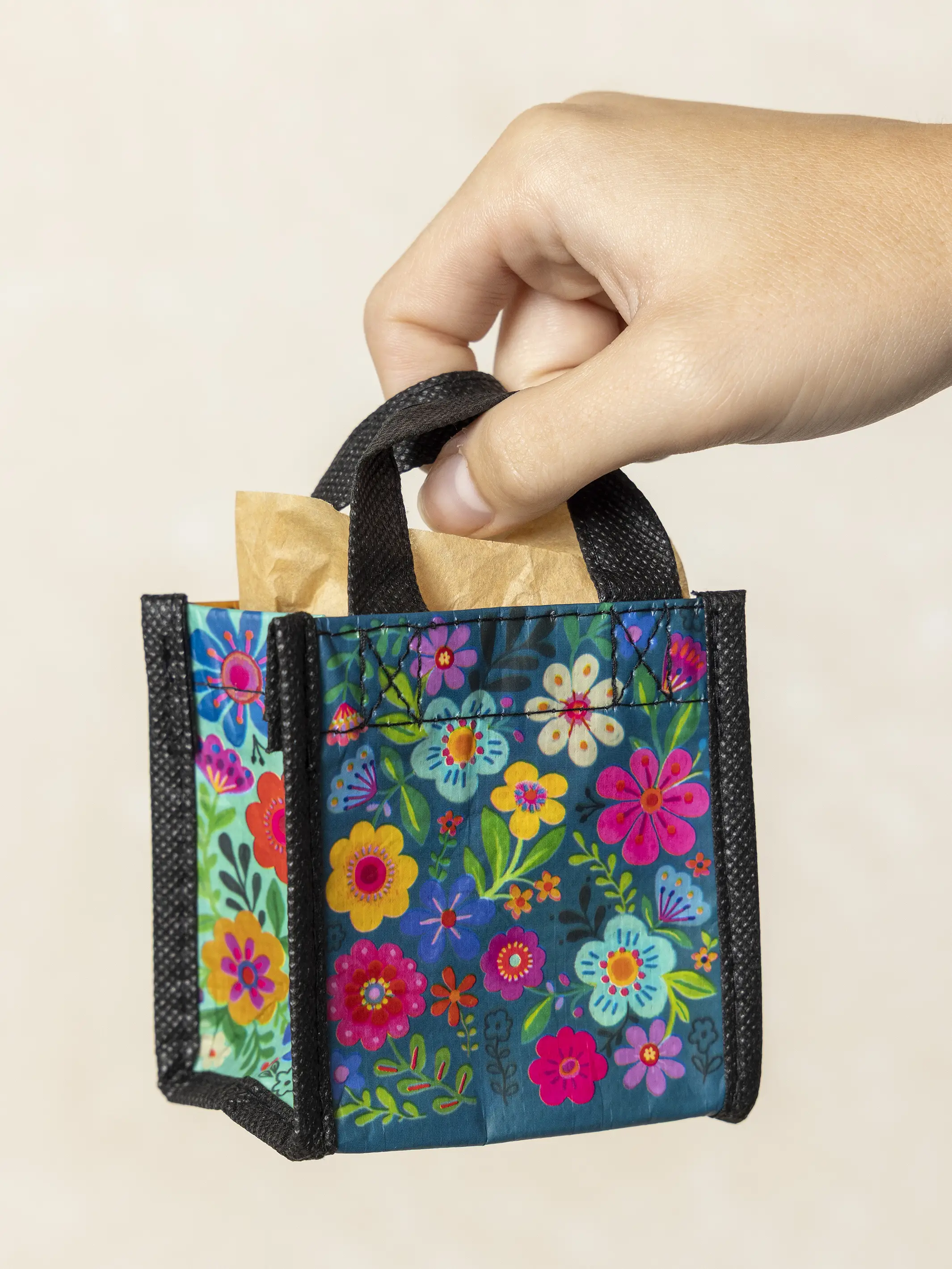 Mini Happy Bag, Set of 5 - Rainbow Folk Flower - Image 2