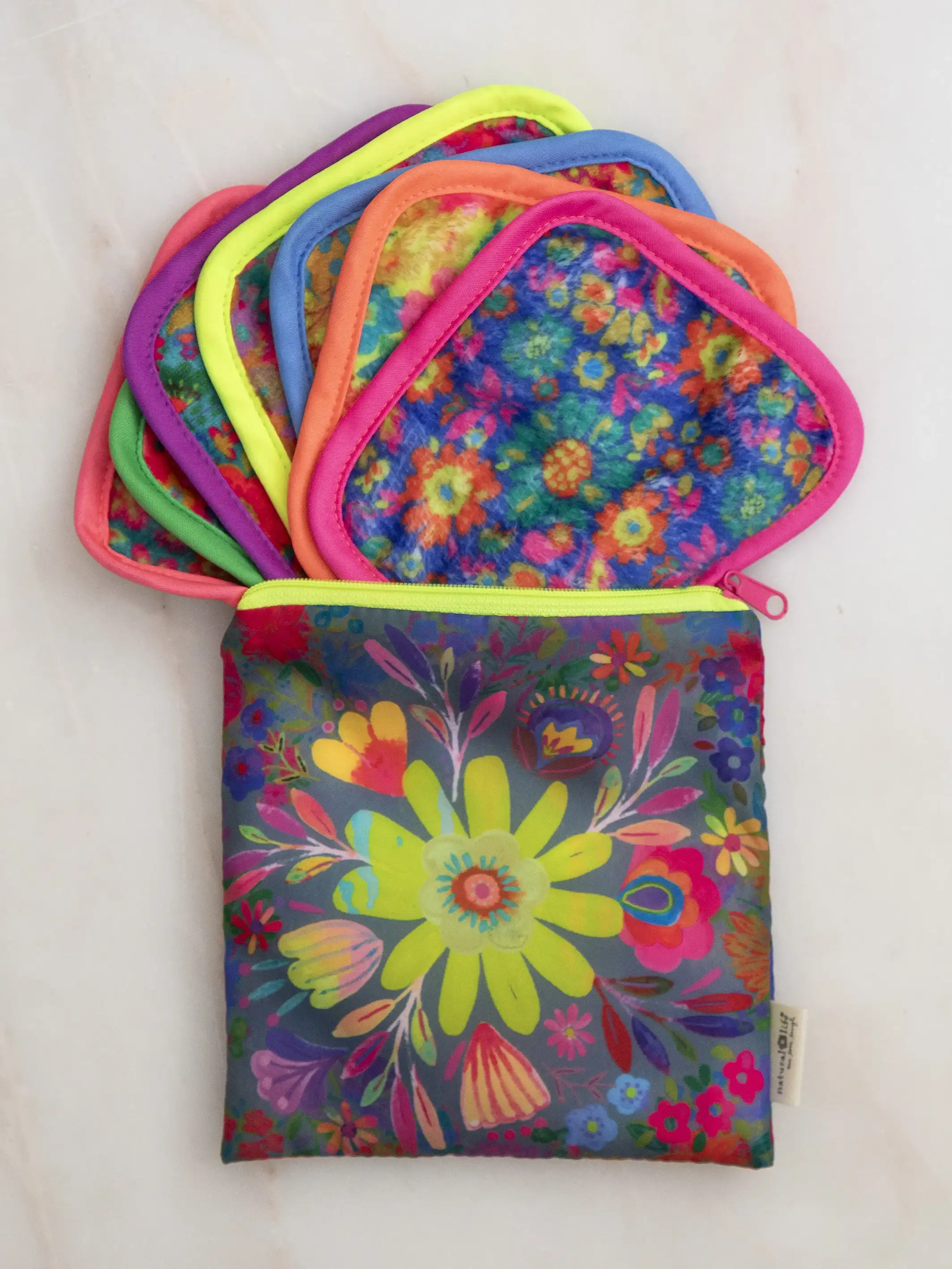 Mini Makeup Removing Cloths Set - Floral - Image 4