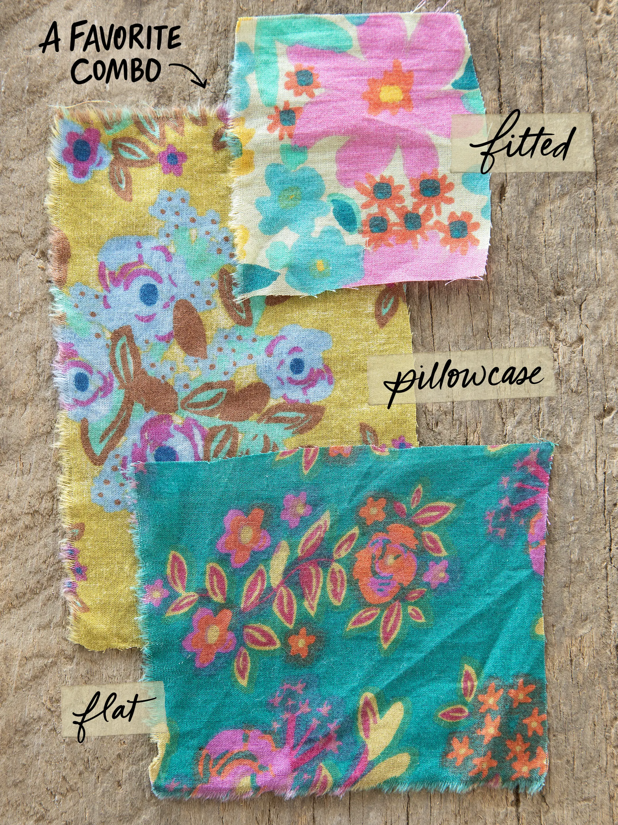 Mix & Match Cotton Fitted Sheet - Retro Calico - Image 4