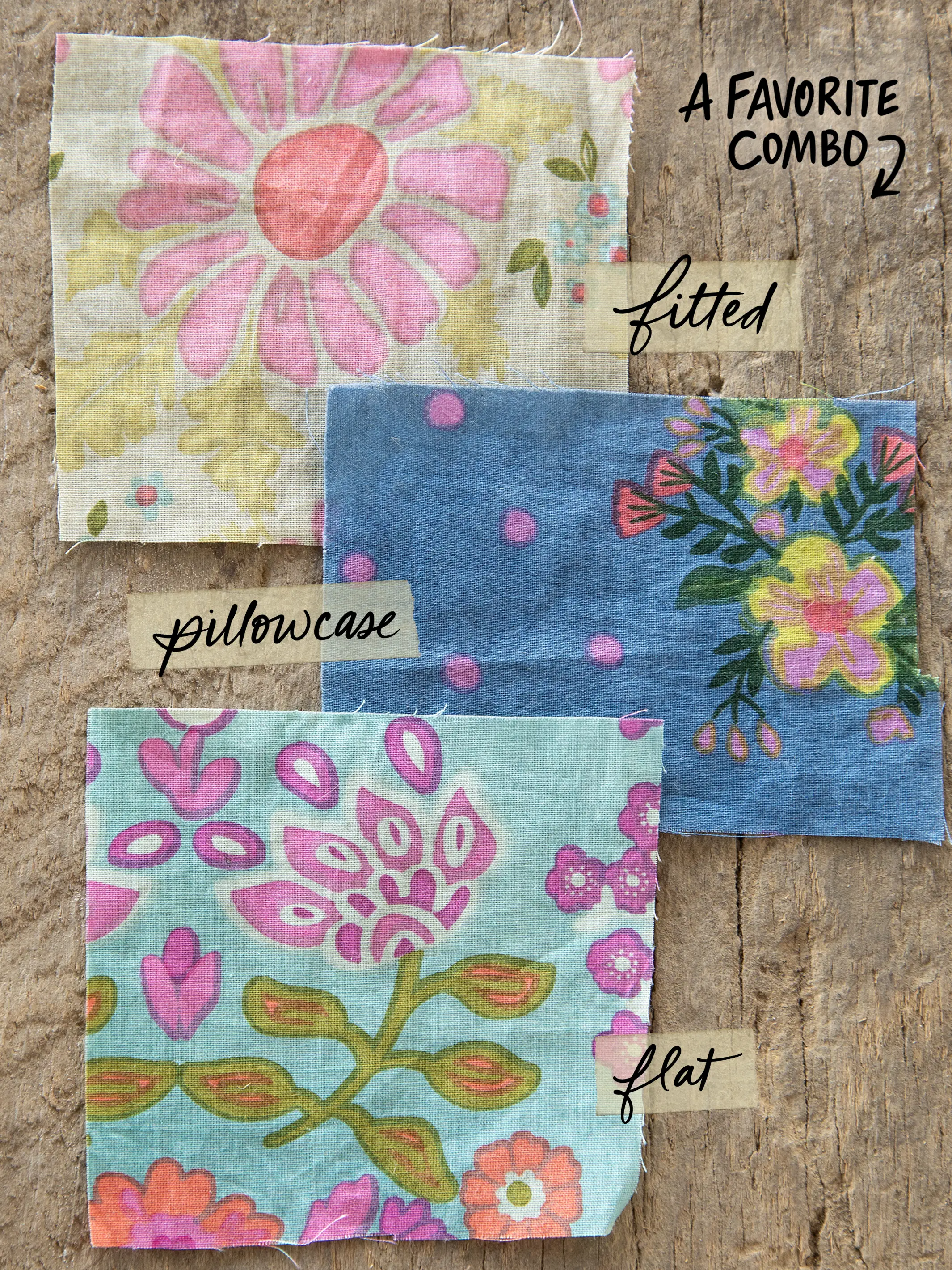Mix & Match Cotton Fitted Sheet - Vintage Zinnia - Image 5