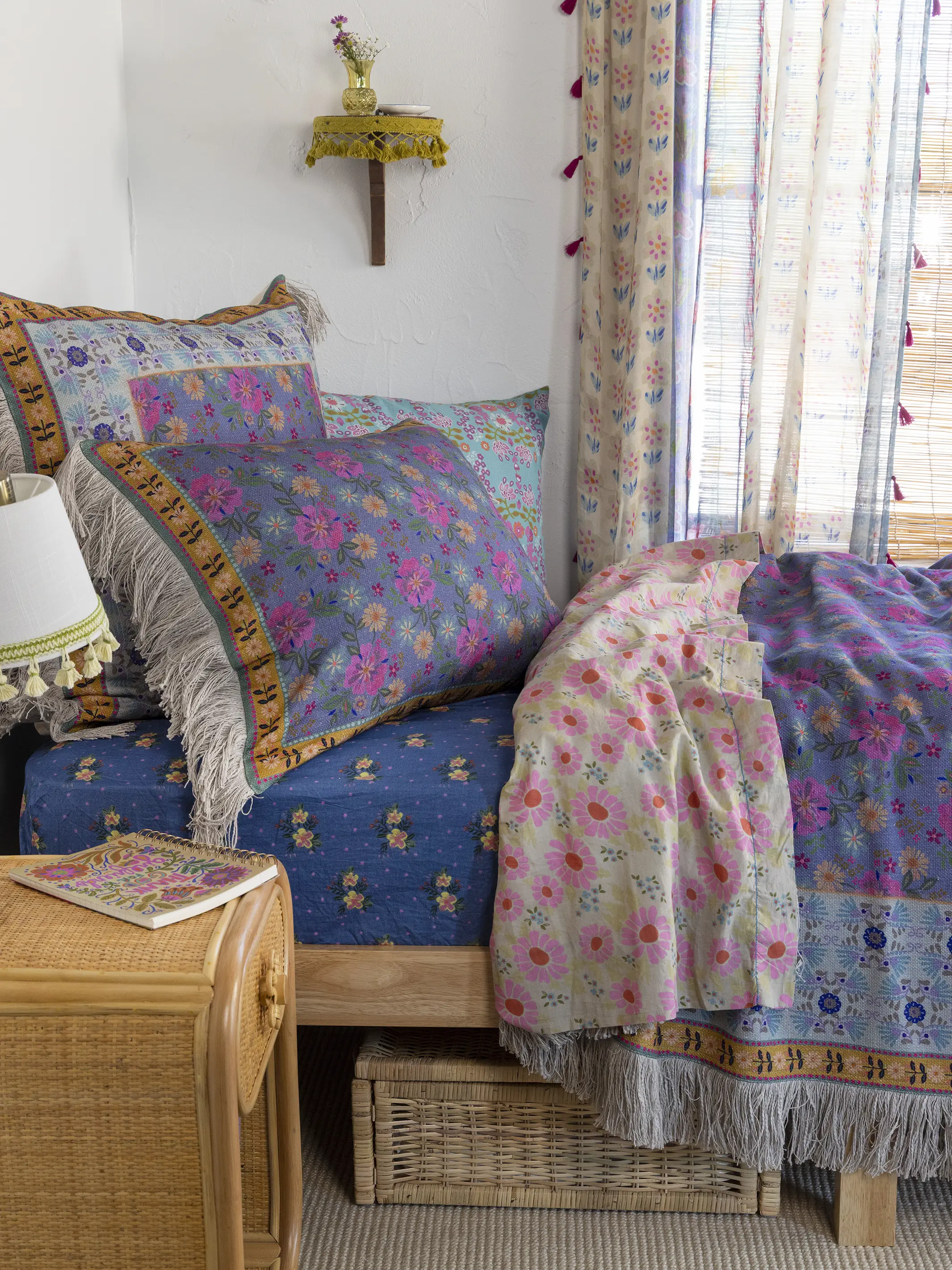 Mix & Match Cotton Flat Sheet - Vintage Zinnia - Image 4