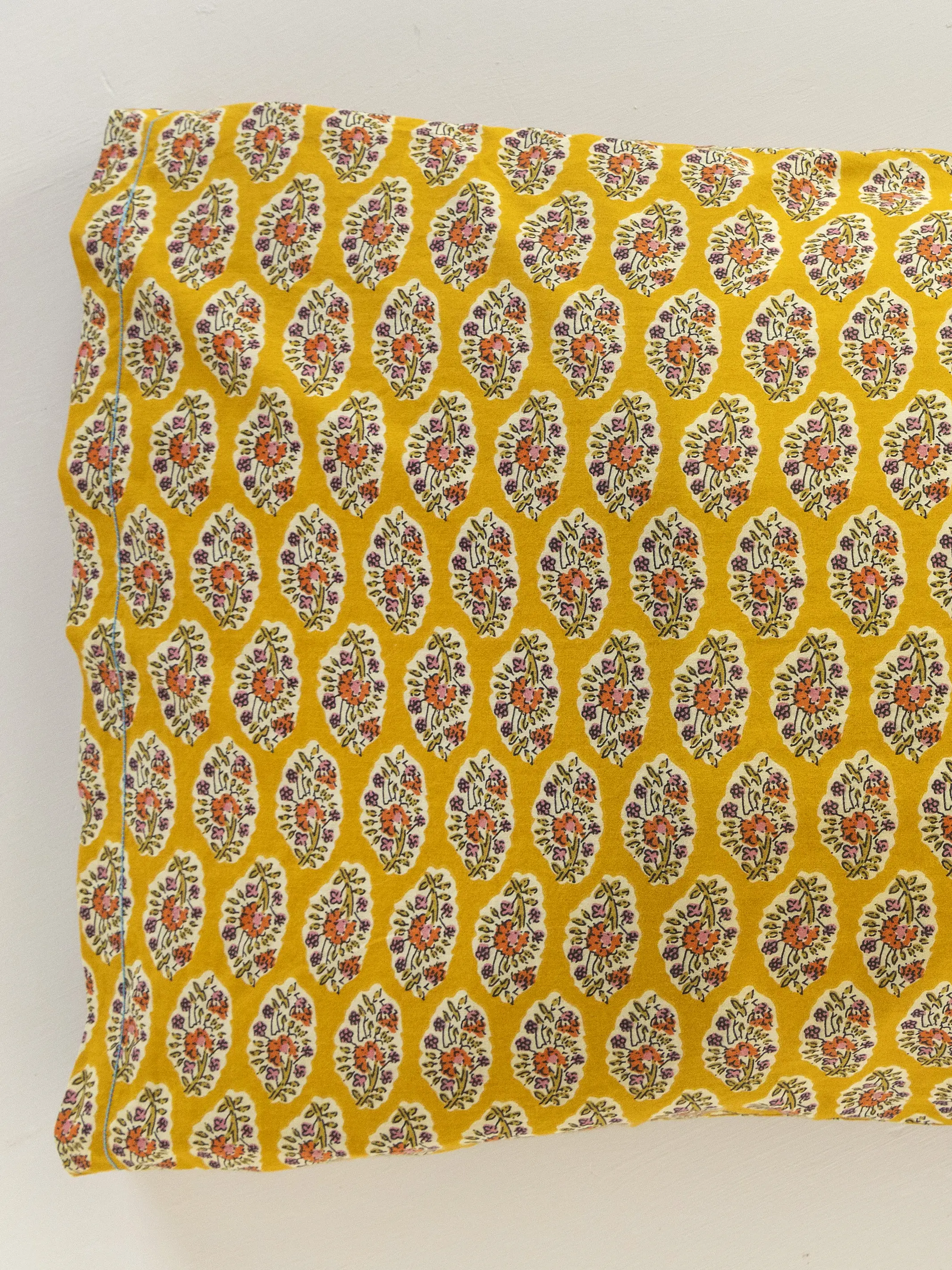 Mix & Match Cotton Pillowcase, Single - Golden Marigold - Image 3