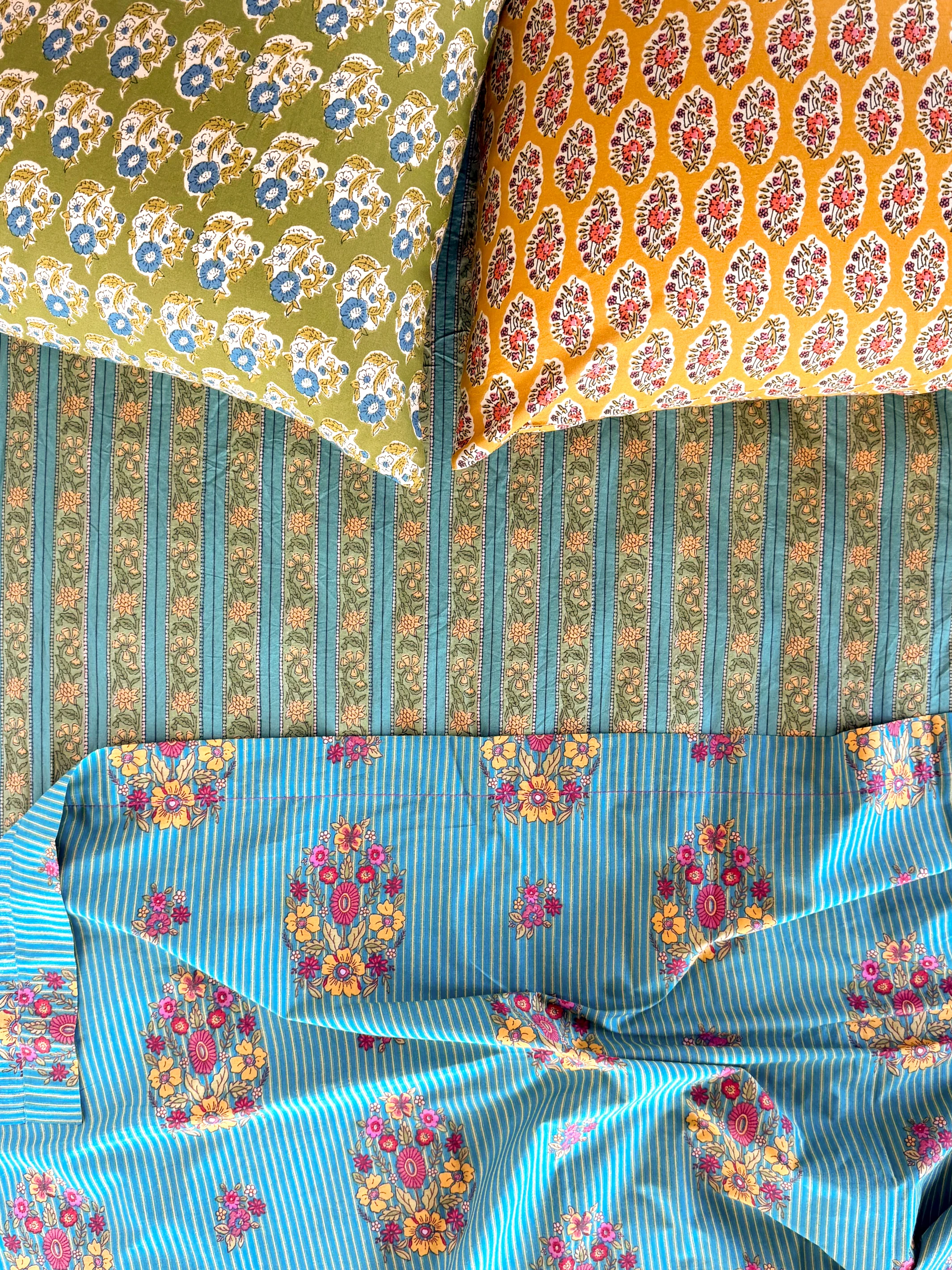 Mix & Match Cotton Pillowcase, Single - Golden Marigold - Image 4