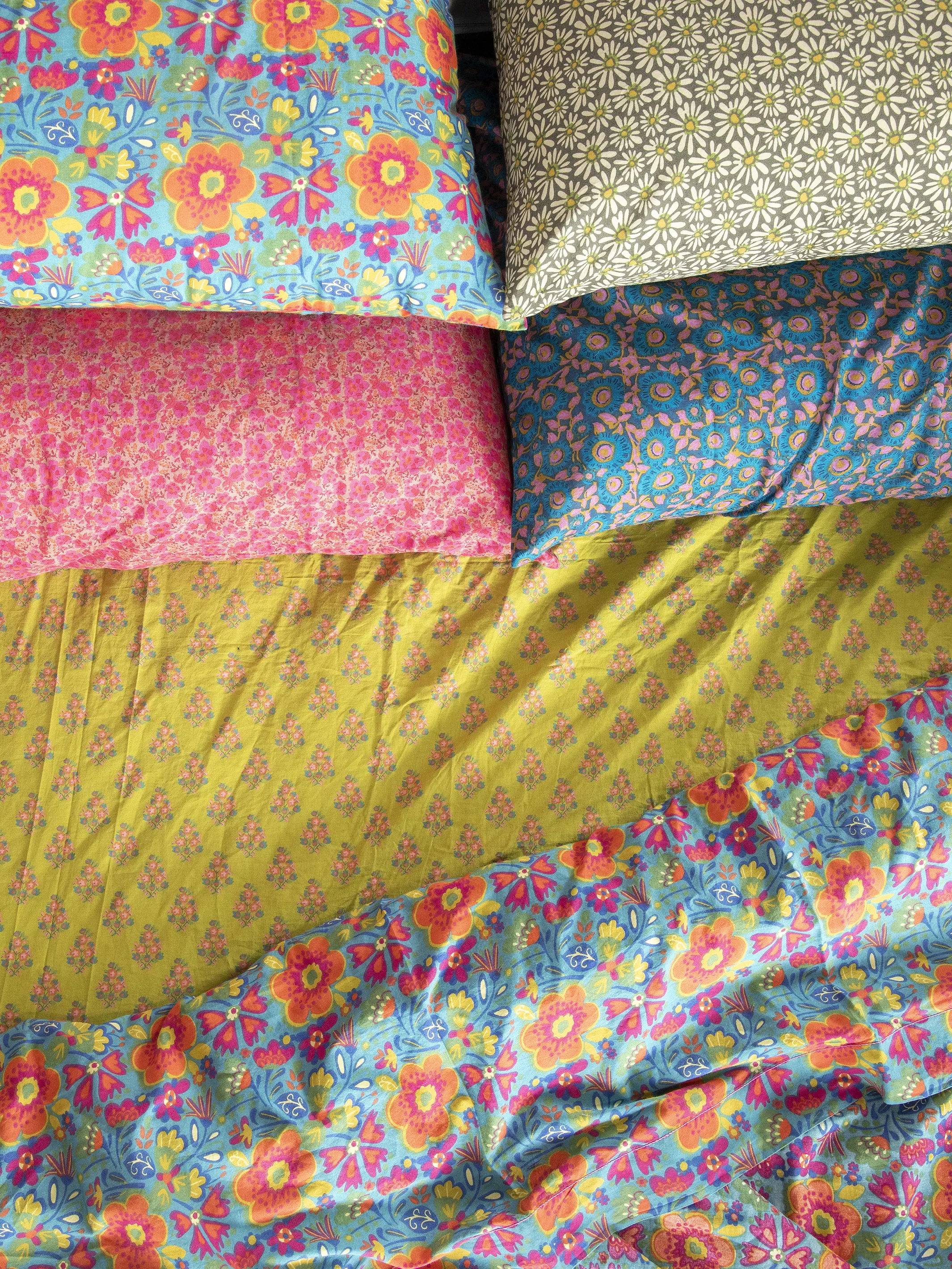 Mix & Match Cotton Pillowcase, Single - Pink Marlow - Image 4
