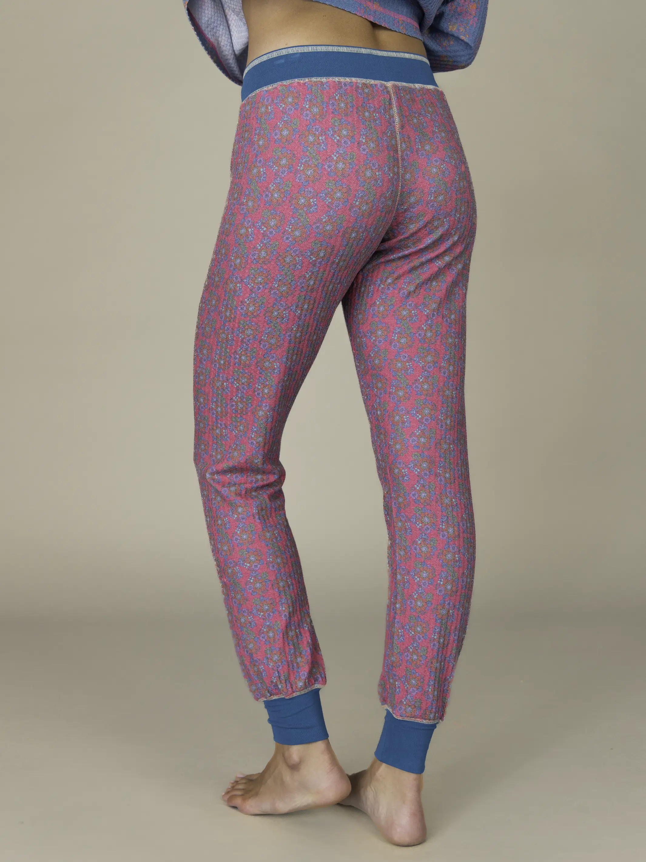 Mix & Match Waffle Long Johns - Pink Floral Bundles - Image 3