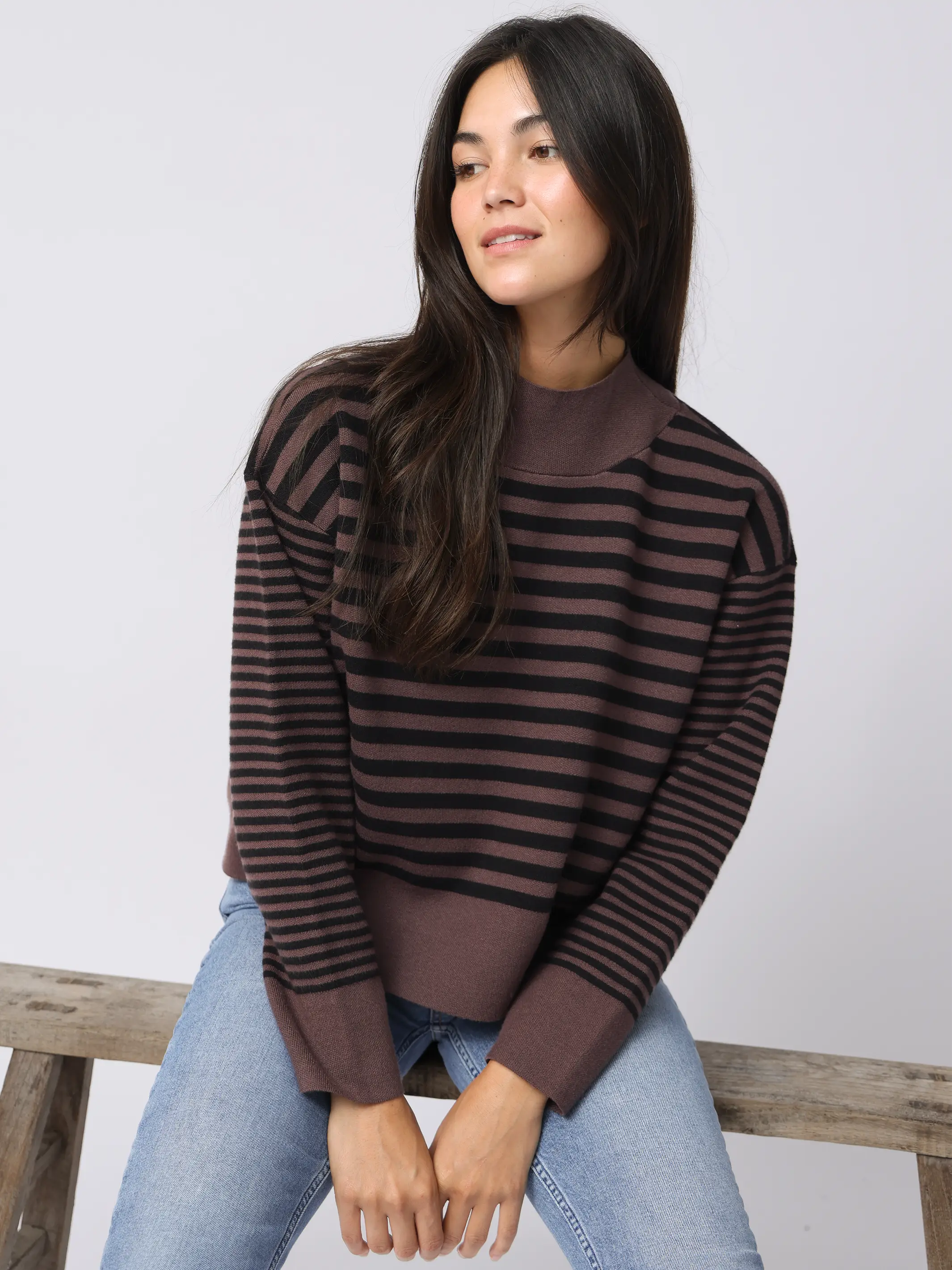 Montauk Sweater - Dusk Stripes - Image 2