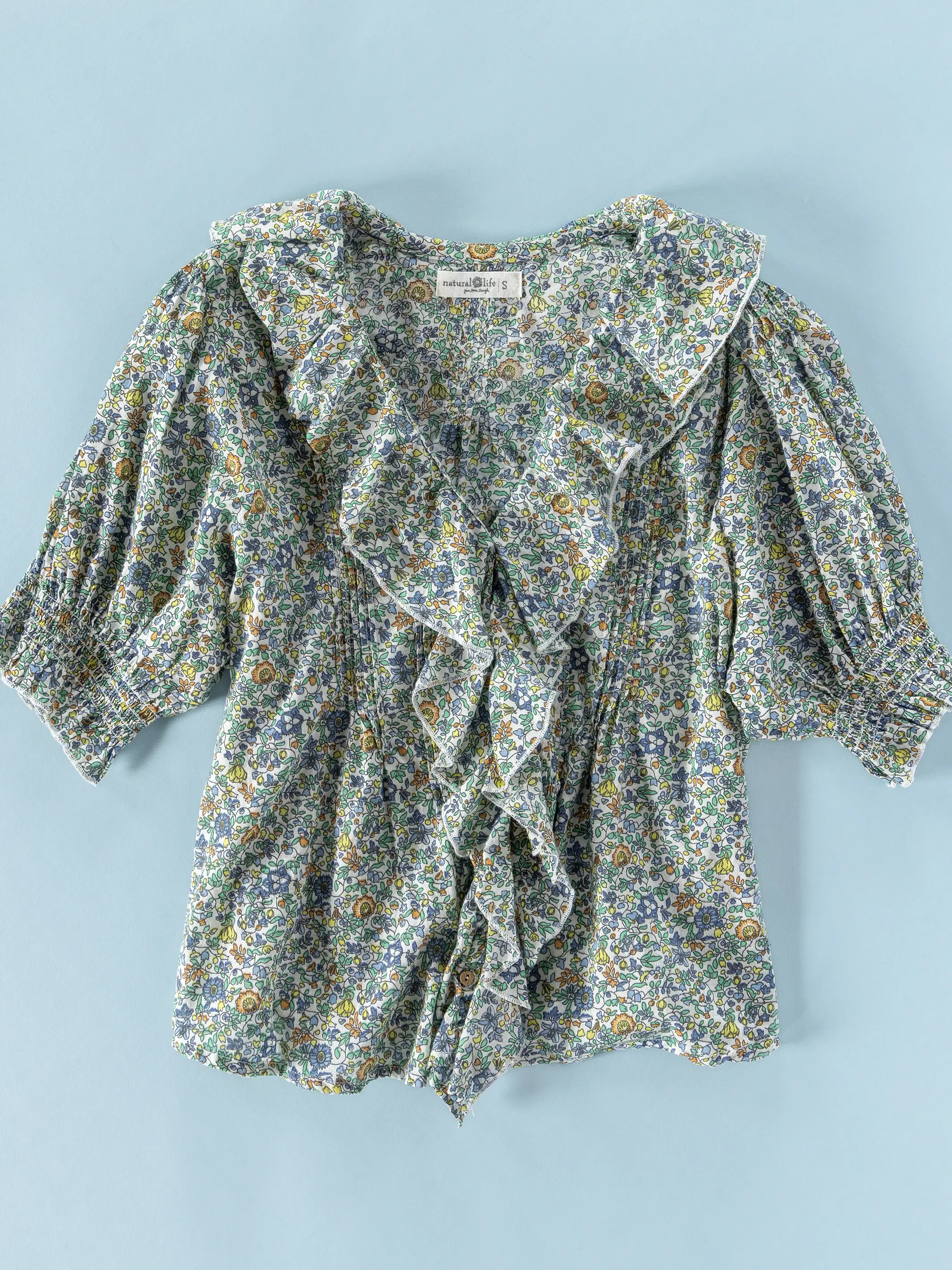 My Favorite Cotton Top - Blue Floral - Image 7
