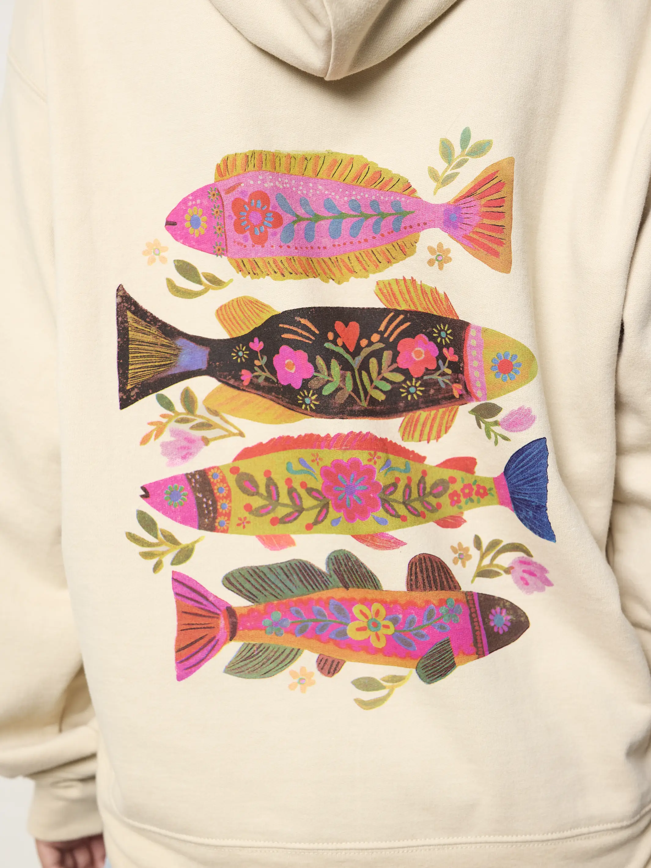Natural Life Hoodie Sweatshirt - Fish - Image 4
