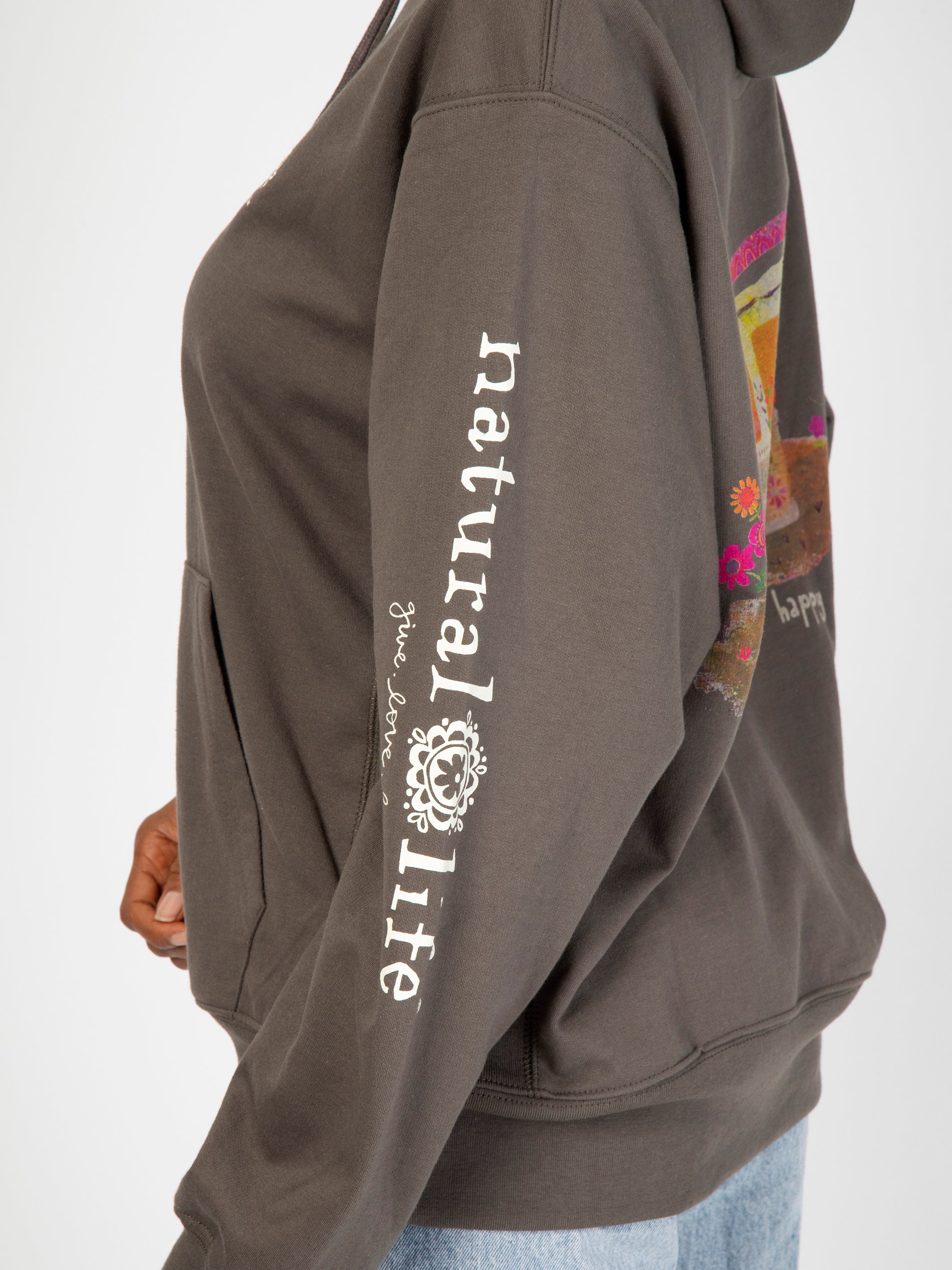 Natural Life Hoodie Sweatshirt - Makes You Happy - Image 4