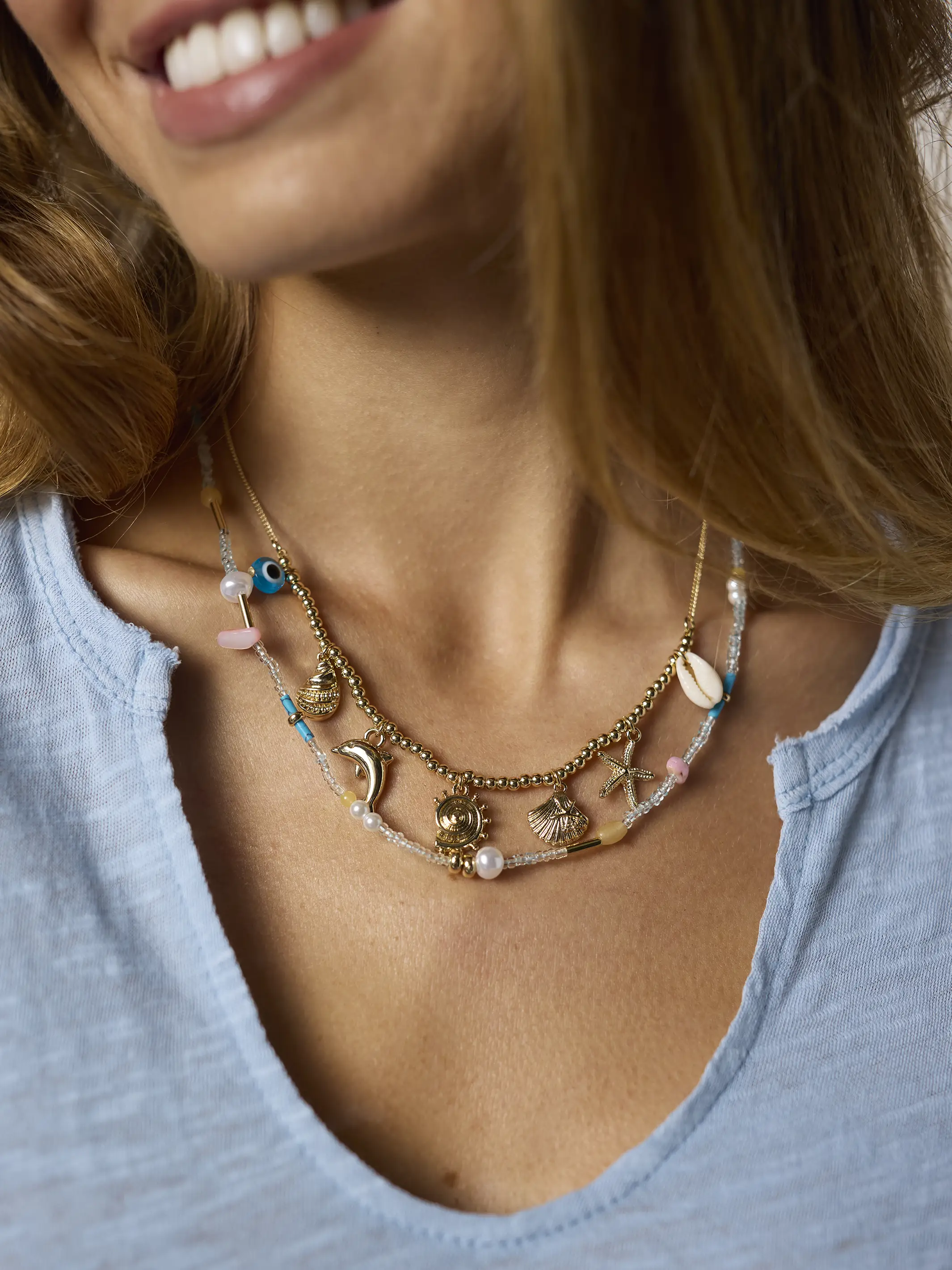 Ocean Spirit Beaded Necklace - Image 4