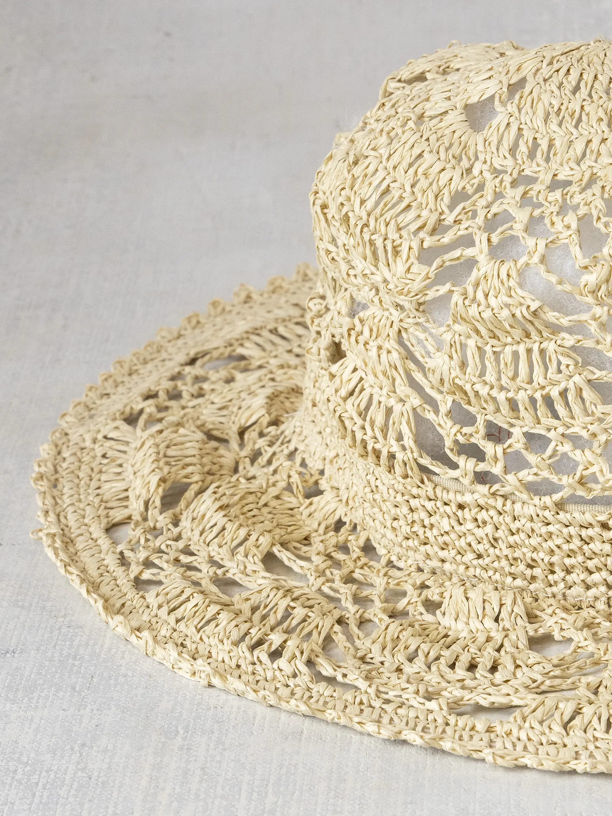 Open Weave Crochet Hat - Image 2