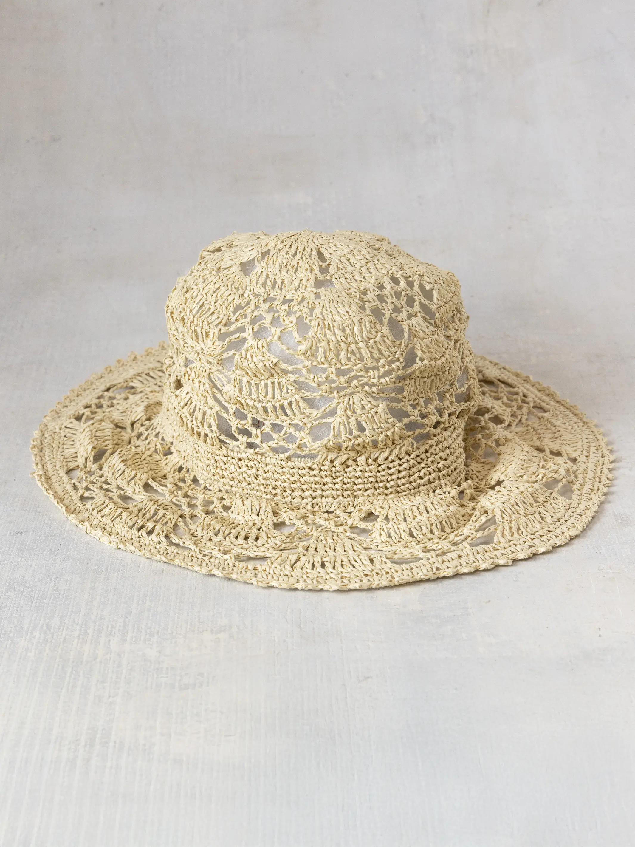 Open Weave Crochet Hat - Image 3