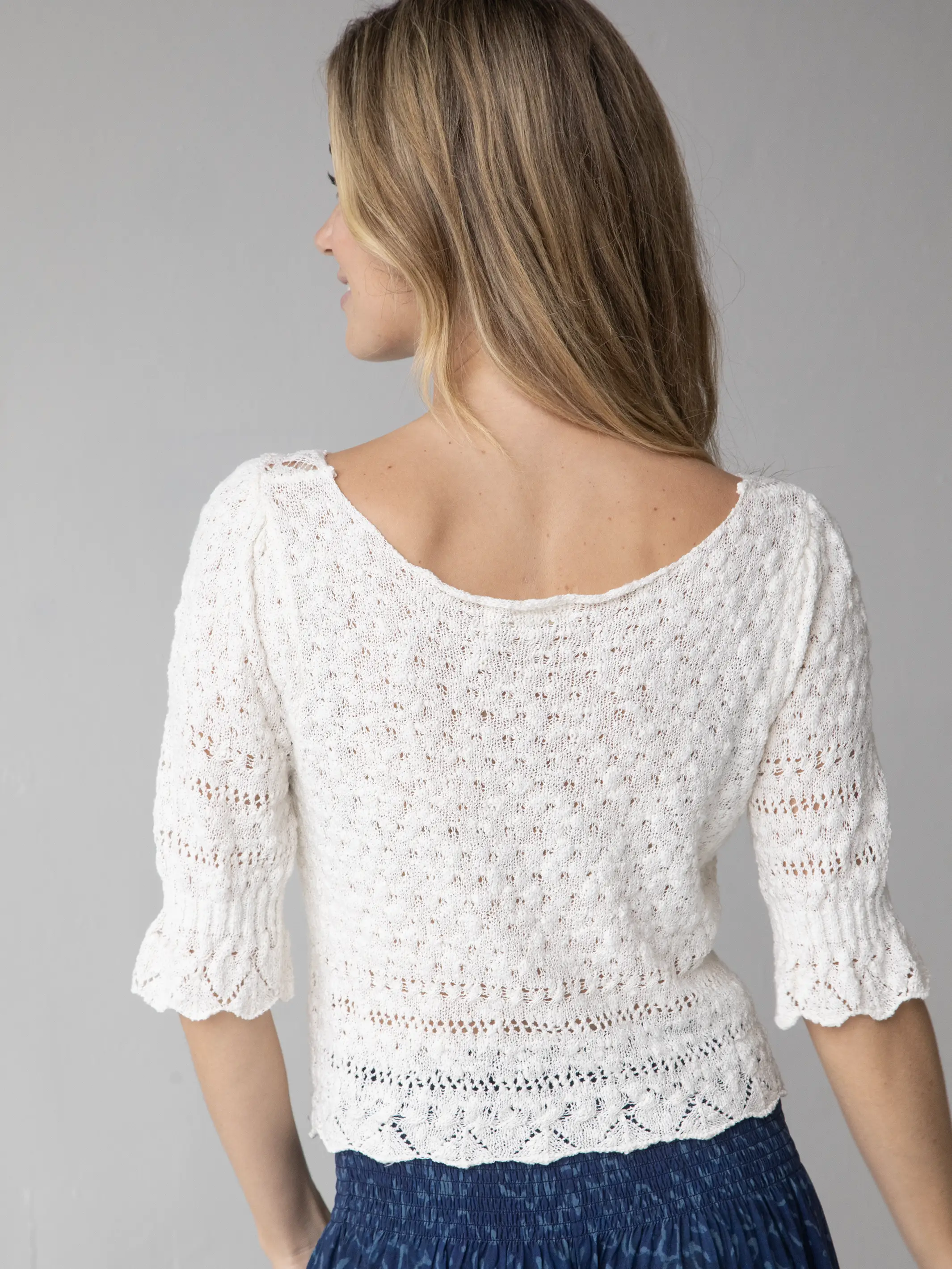 Out & About Sweater Top - White - Image 2