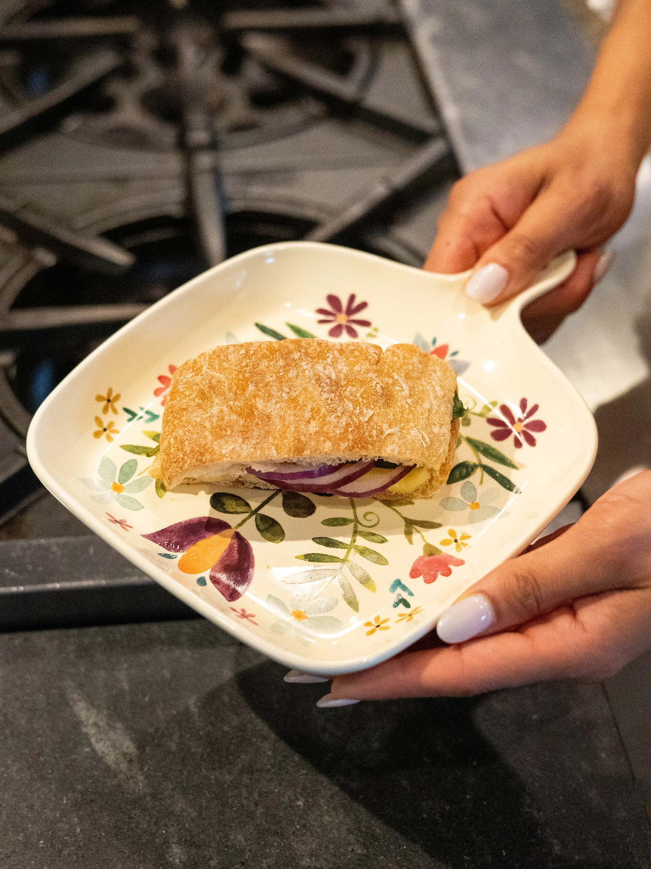 Oven To Table Plate - Folk Flower - Image 3