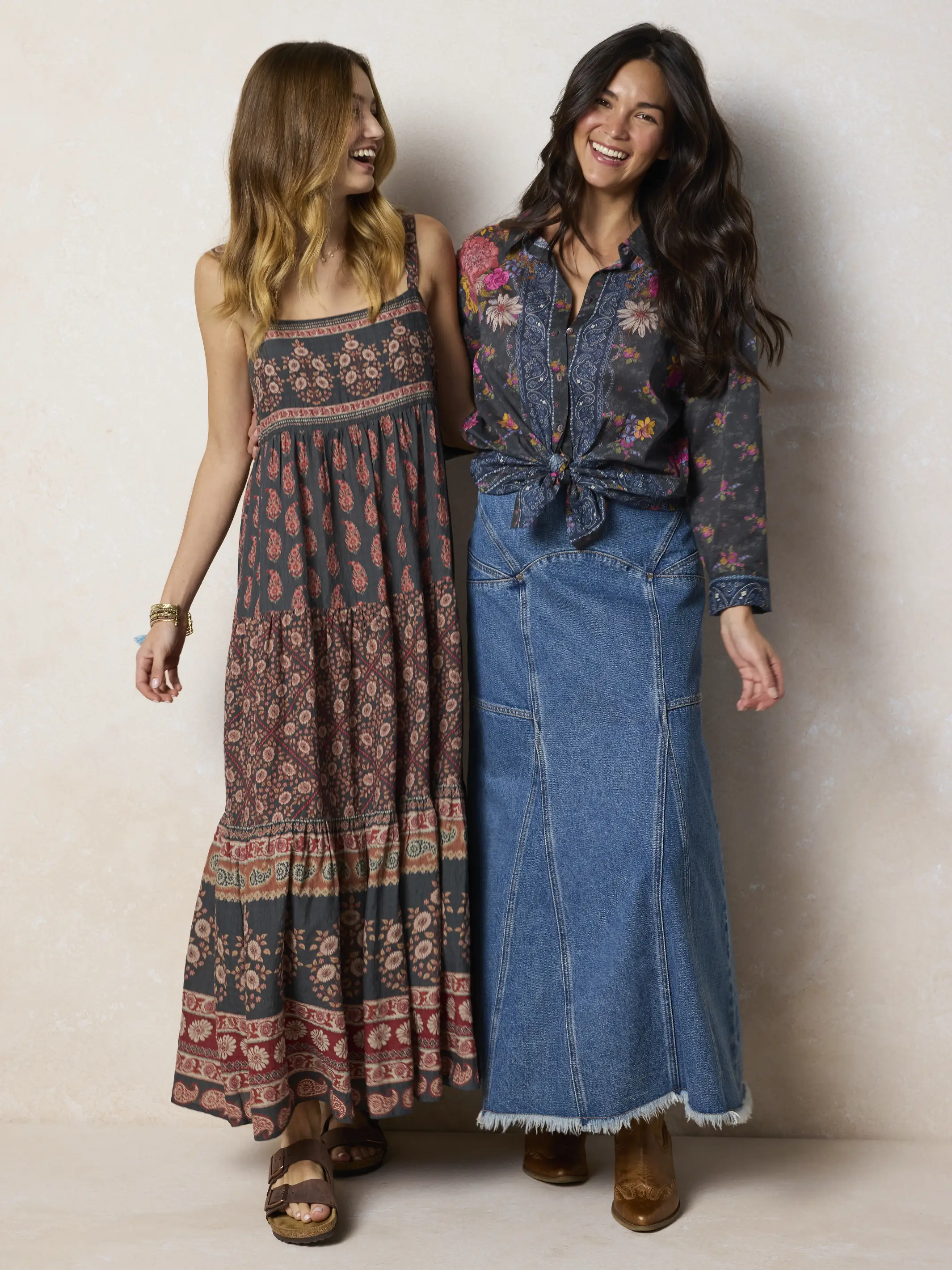 Patricia Maxi Dress - Wildflower Medallion Border - Image 3