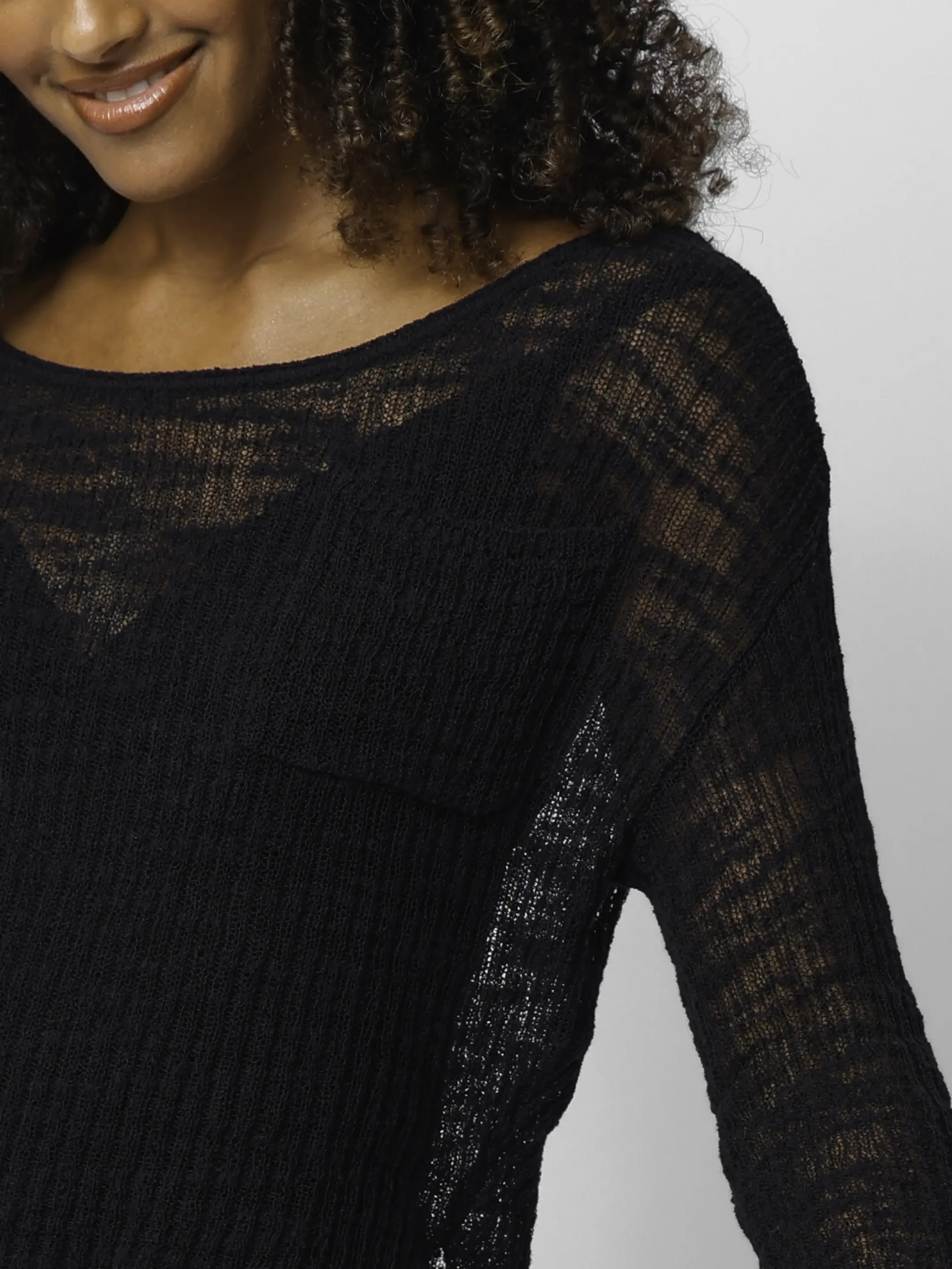 Patti Layering Sweater - Black - Image 2