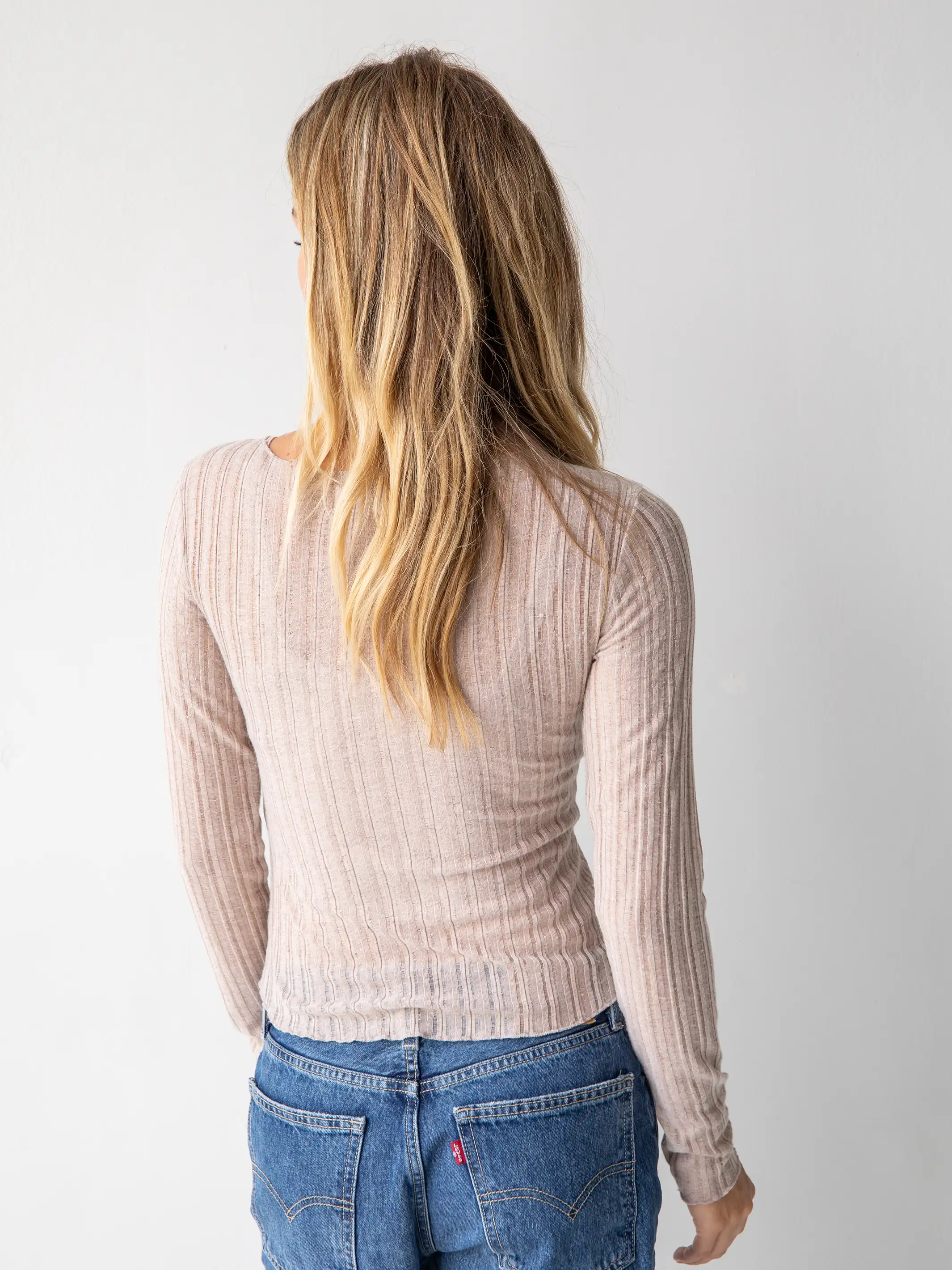 Pearl Knit Layering Top - Sand - Image 4