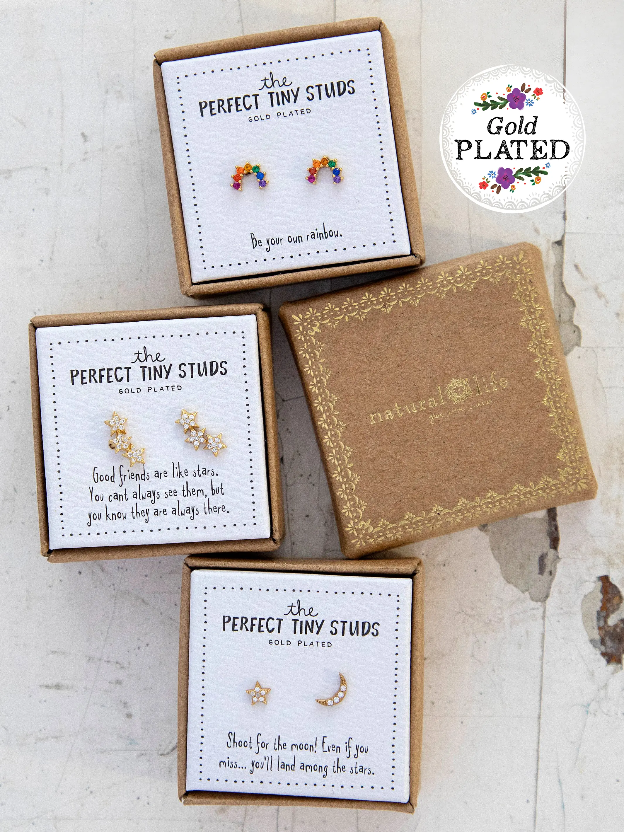 Perfect Tiny Stud Earrings - Star - Image 4