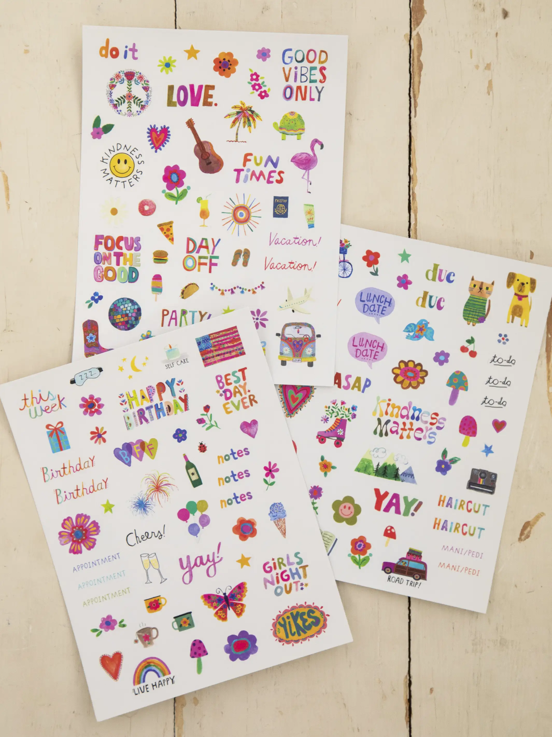 Planner Sticker Set, Set of 3 - Multi - Image 2