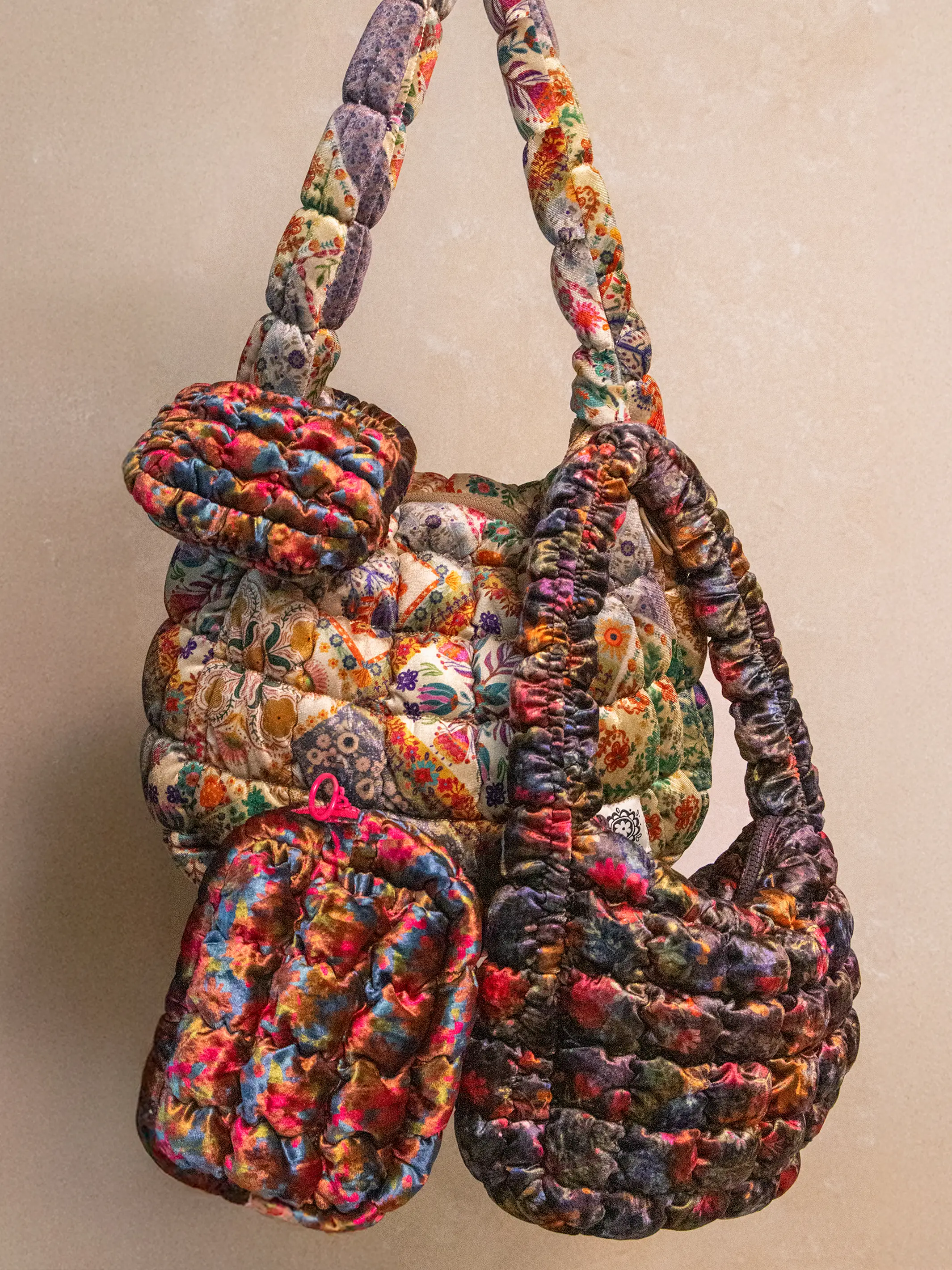 Puffy Velvet Fit-It-All Bag - Large Calico Floral - Image 6