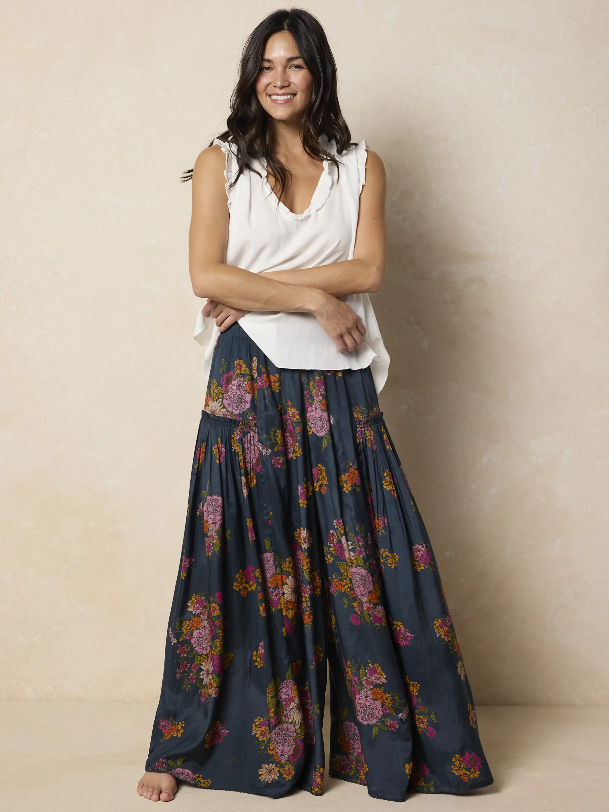 Ramona Sleeveless Top - White - Image 2