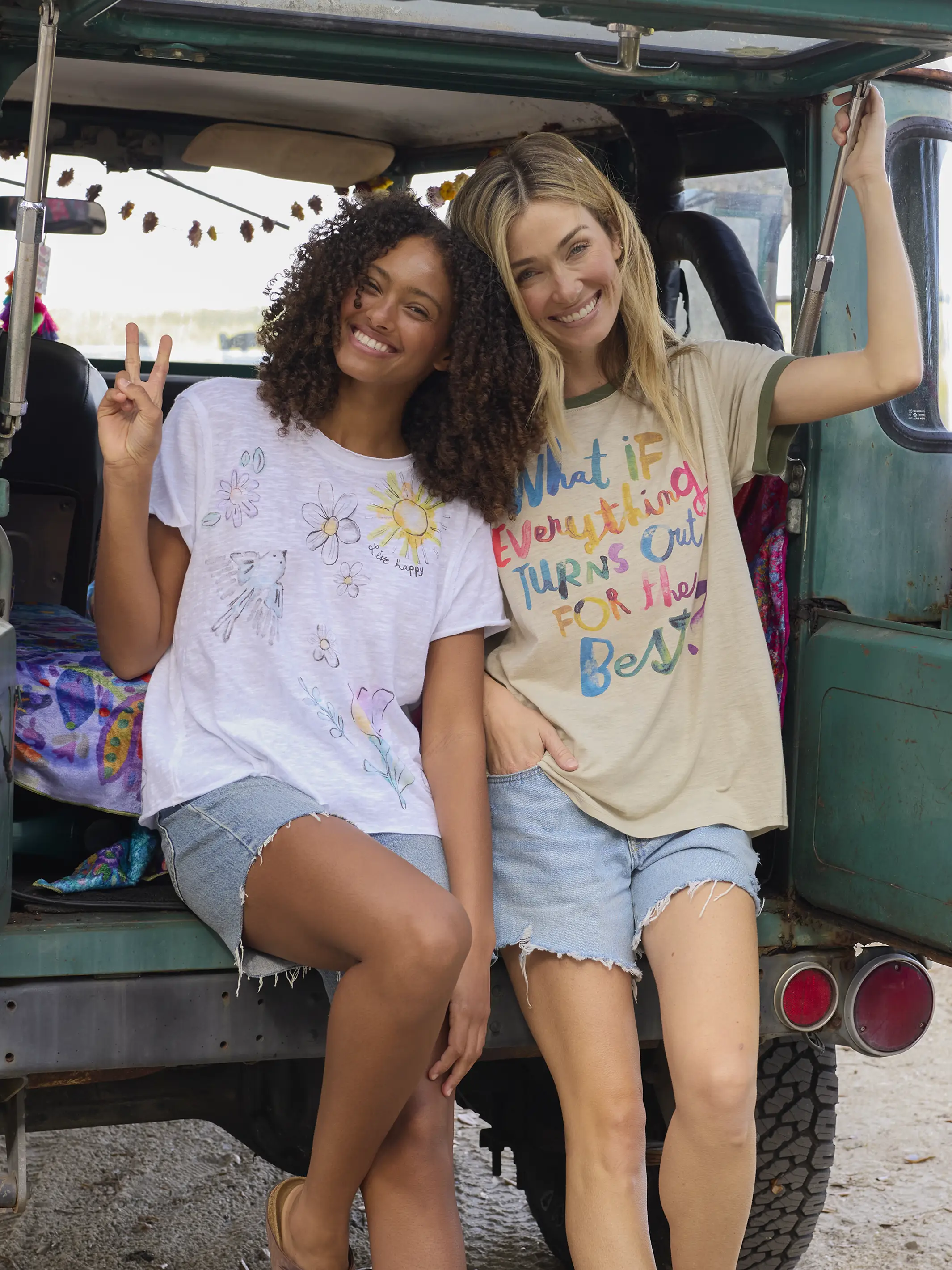 Ringer Oversized Tee Shirt - For The Best - Image 3