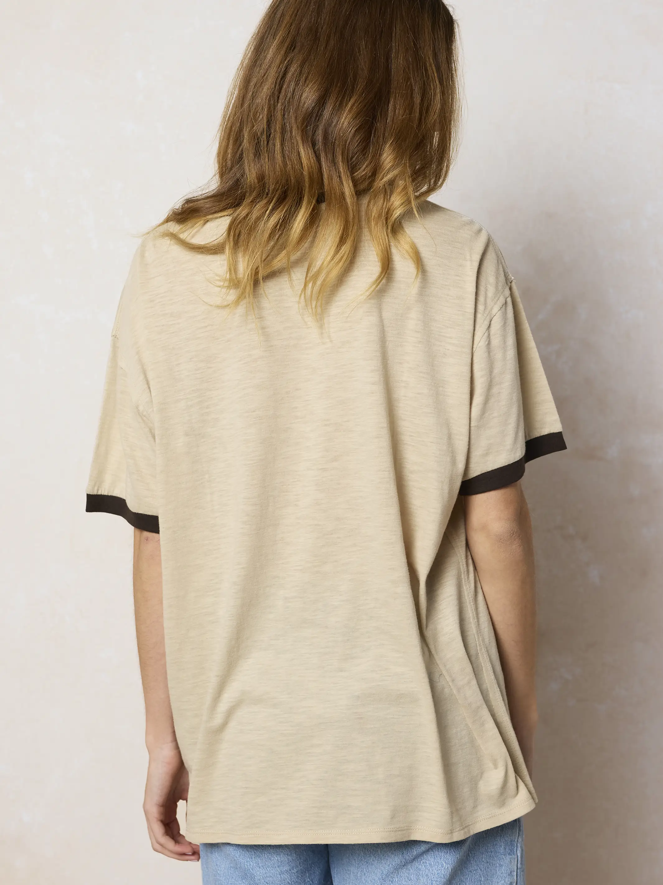 Ringer Oversized Tee Shirt - Small Acts - Image 4