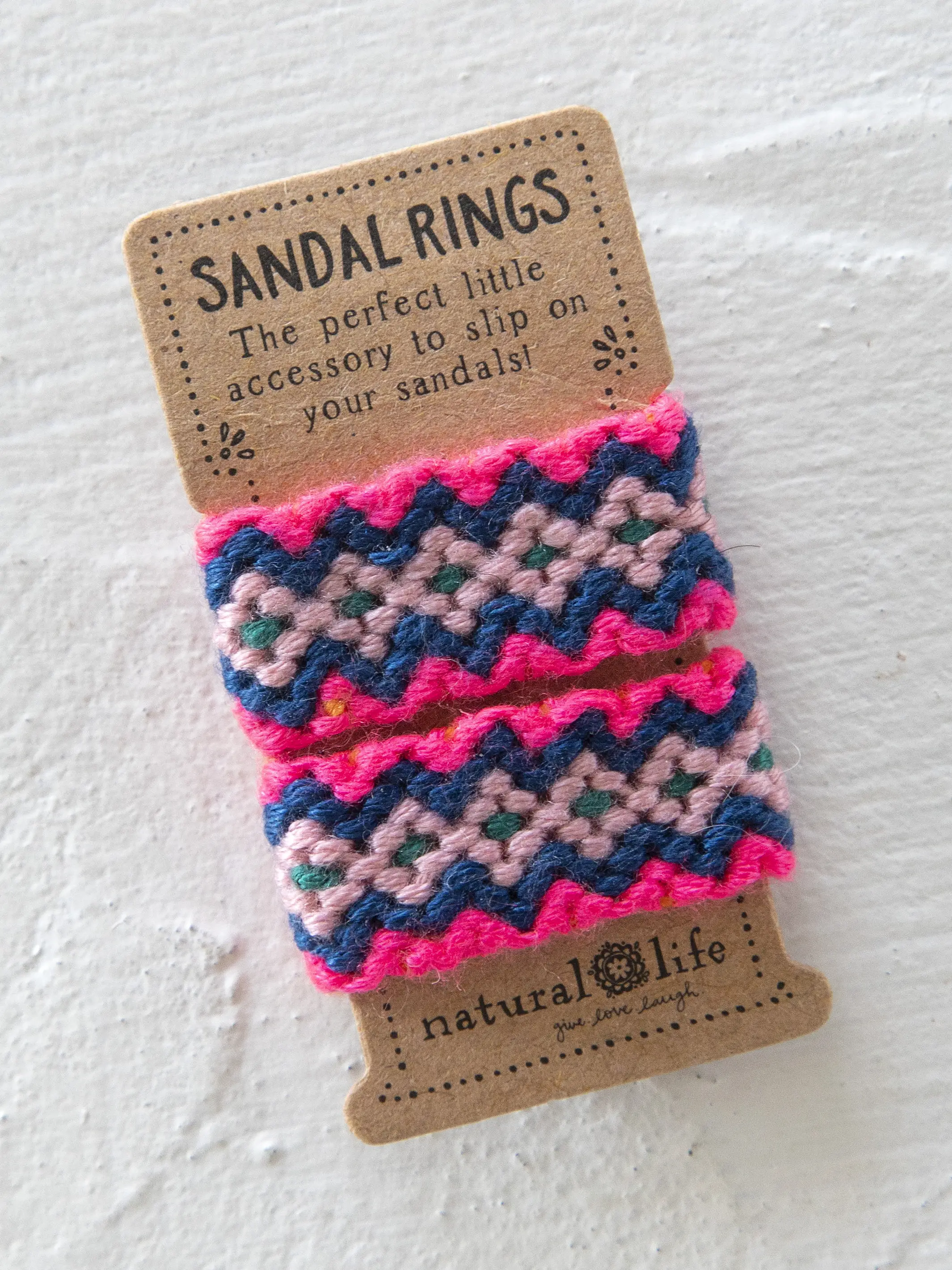 Sandal Rings, Set of 2 - Pink - Image 2