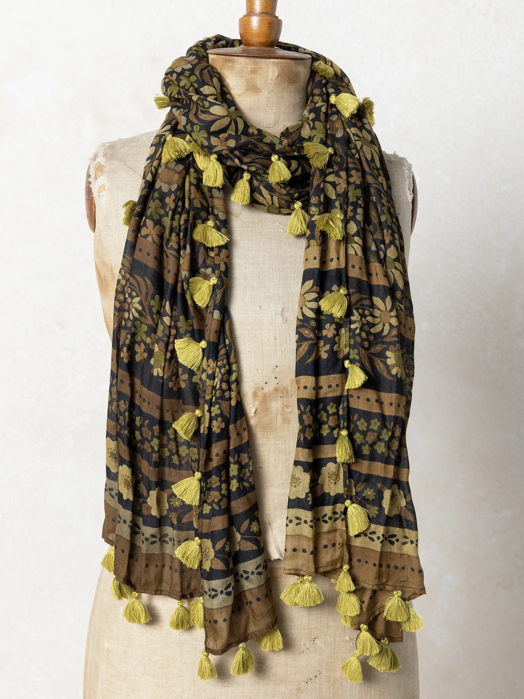 Sayulita Scarf - Black Floral - Image 3