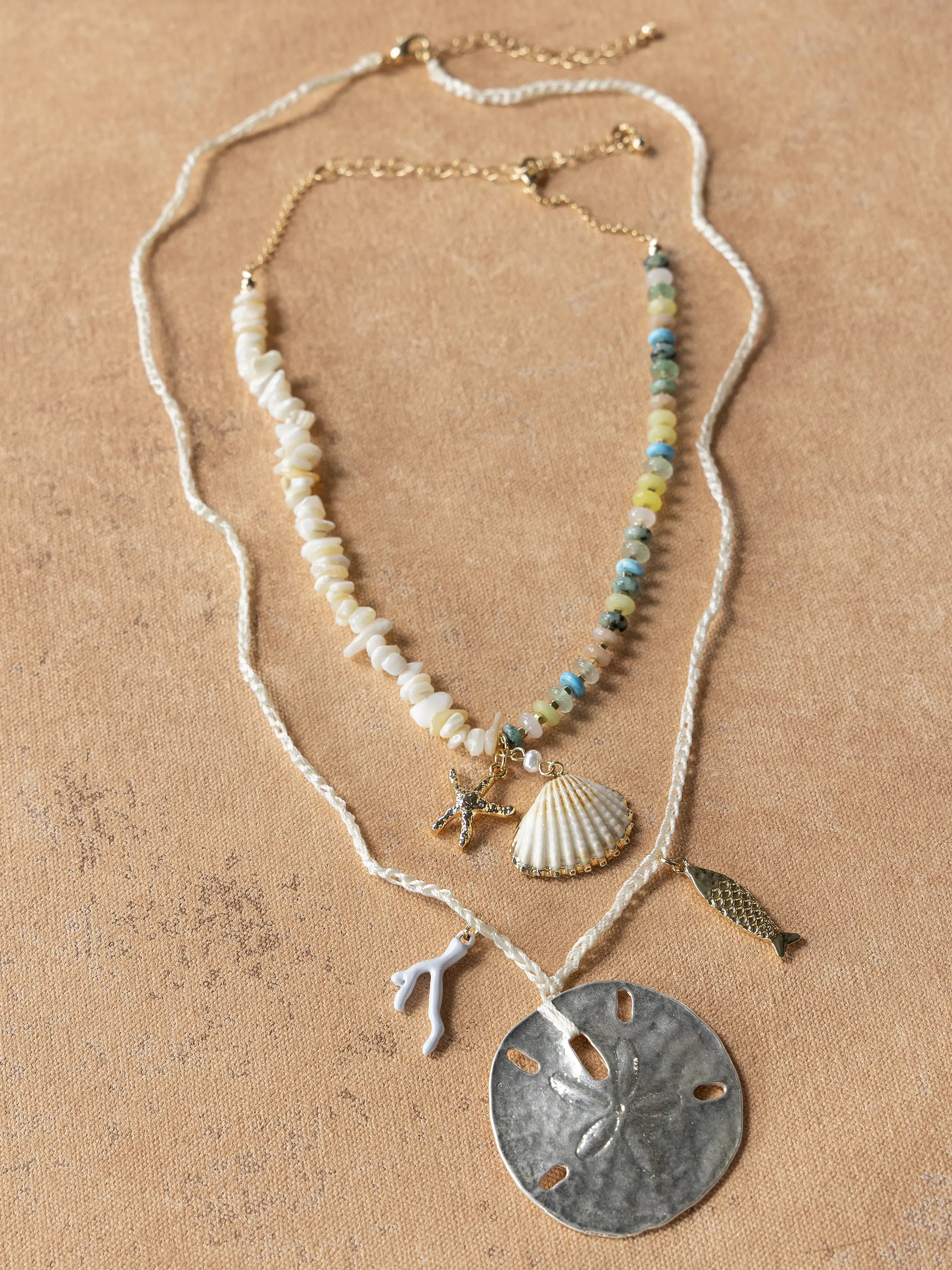 Seaside Layered Necklaces, Set of 2 - Image 2