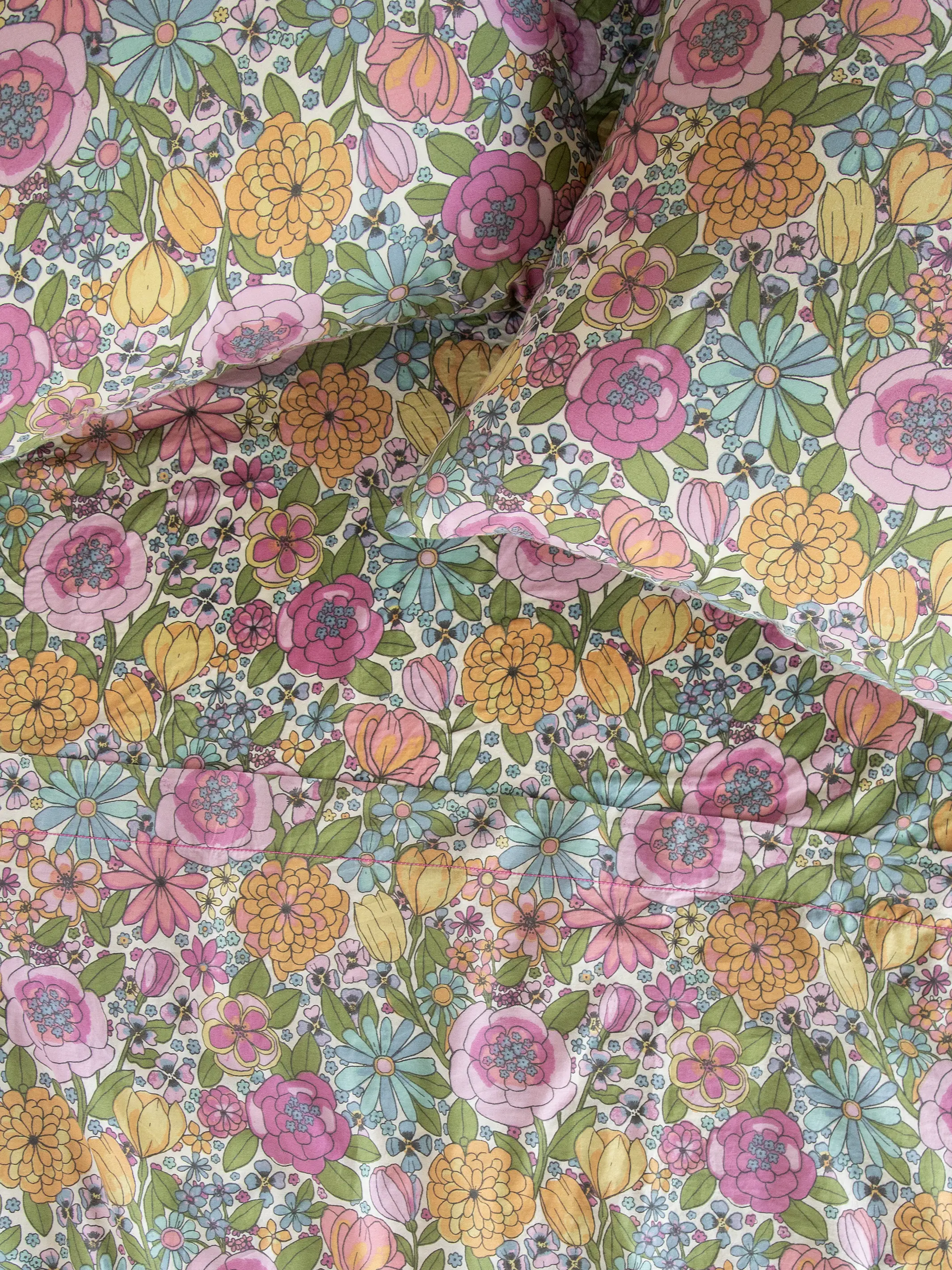 Sooo Soft Cotton Sheet Set - Drawn Garden Multi - Image 2