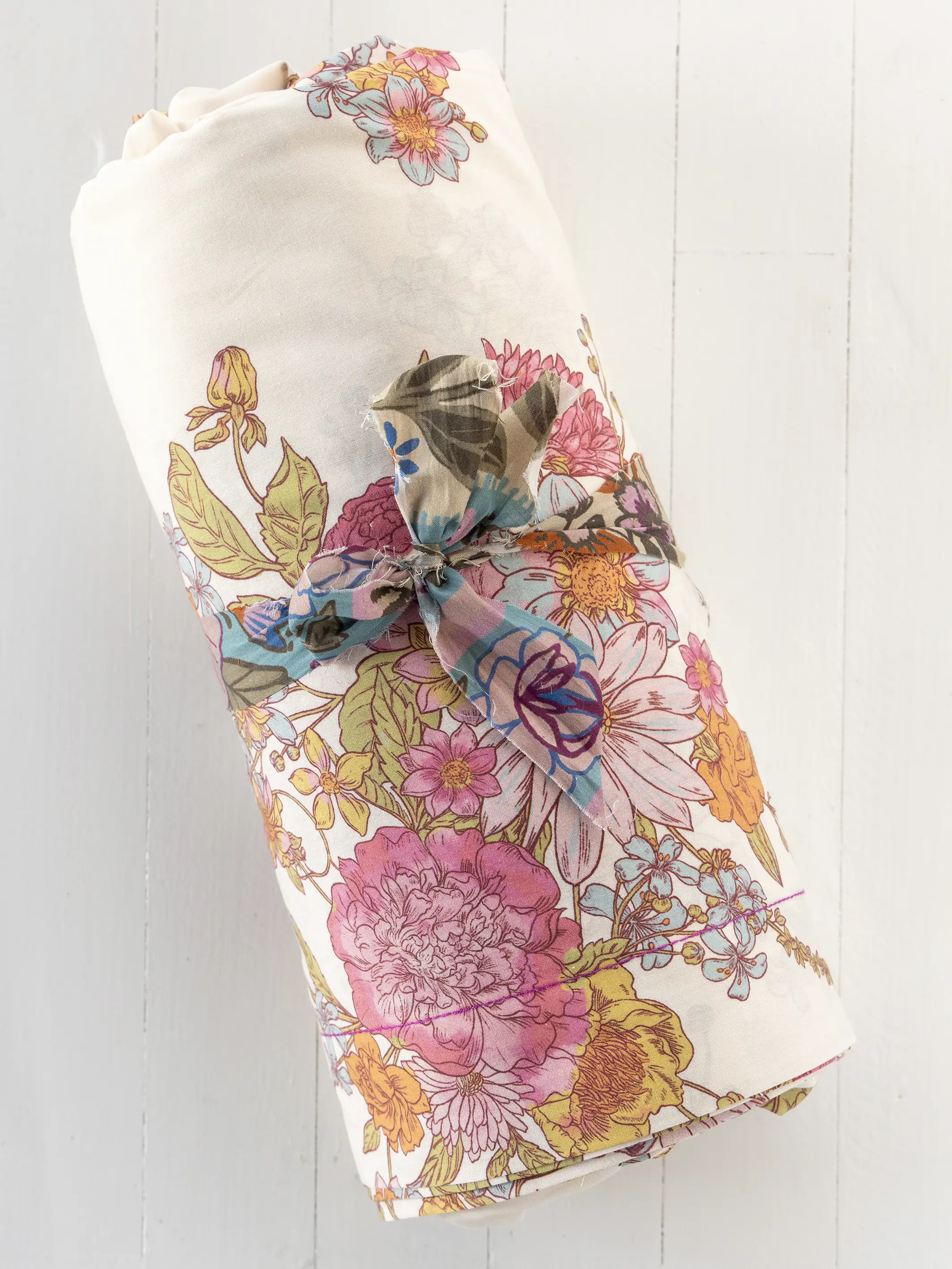 Sooo Soft Cotton Sheet Set - English Garden Cream - Image 2